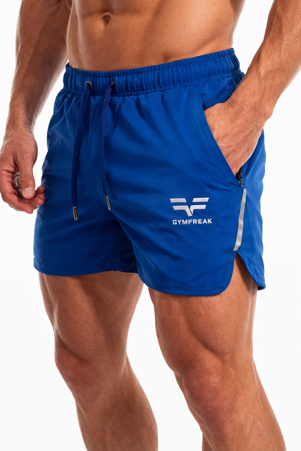 Short GYMFREAK Fusion Homme - Bleu Royale - 3.5 pouces/8.89cms