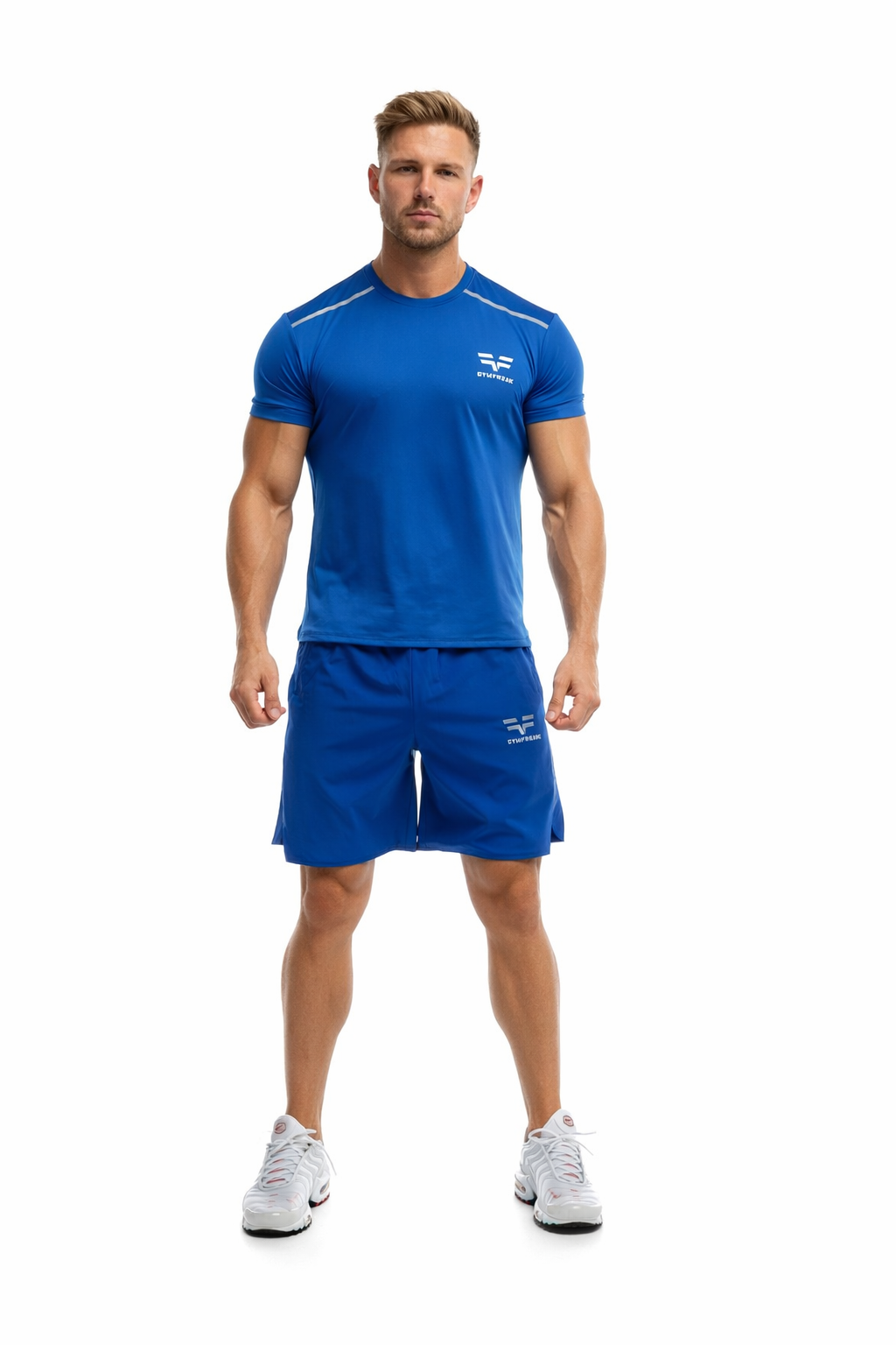 Short GYMFREAK Fusion Homme - Bleu Royale - 7 pouces/17.8cms