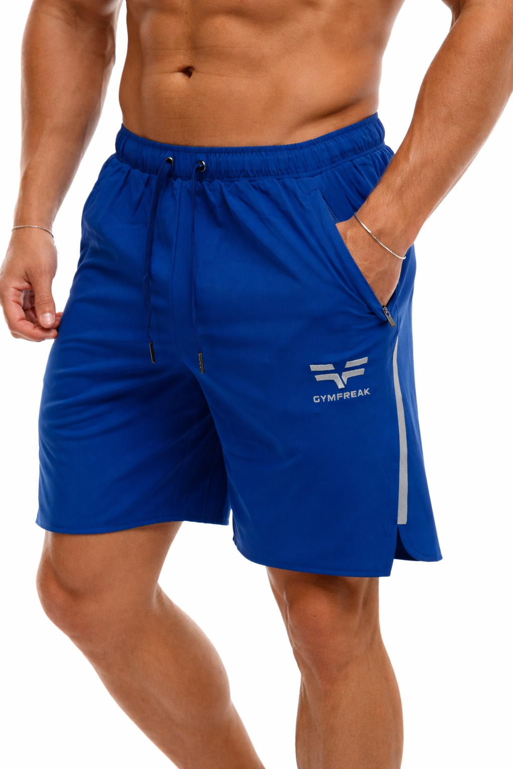 Short GYMFREAK Fusion Homme - Bleu Royale - 7 pouces/17.8cms
