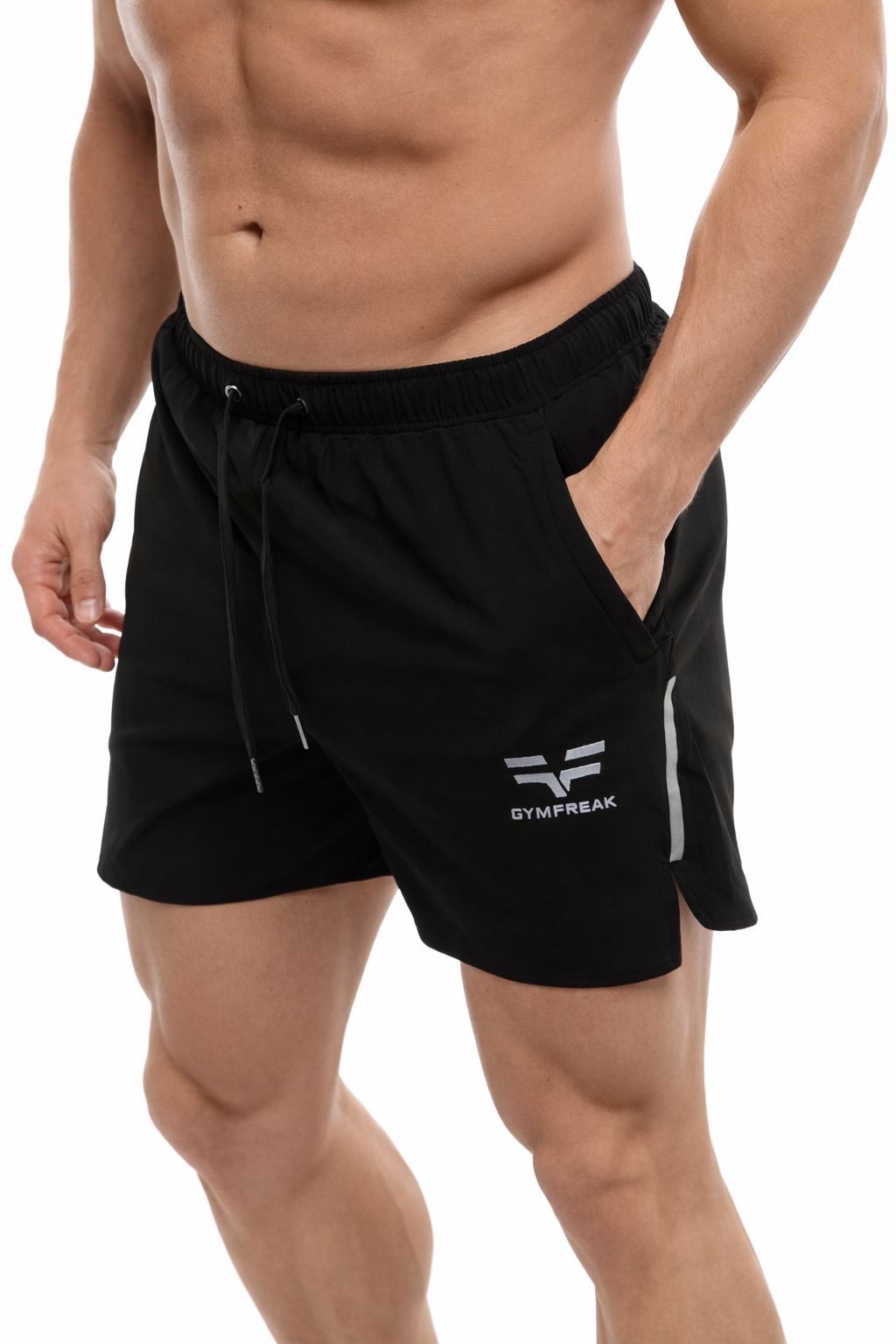 Short GYMFREAK Fusion Homme - Noir - 3.5 pouces/8.89cms