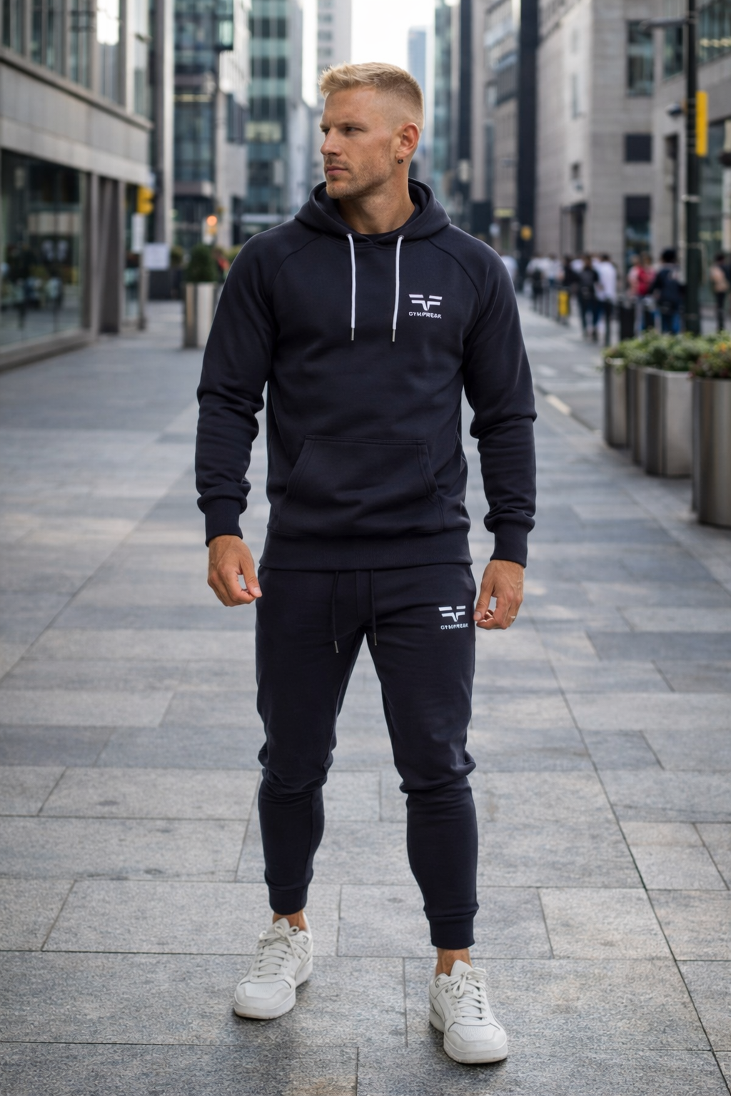 Sweat à capuche GYMFREAK Power Homme - Bleu Marine