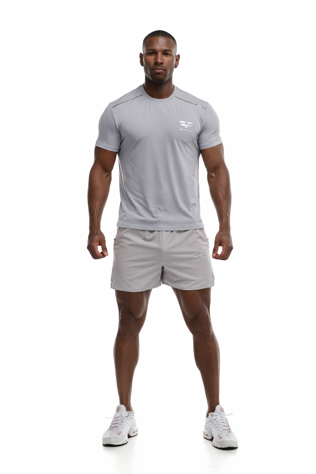 T-Shirt GYMFREAK Fusion Homme - Gris Clair