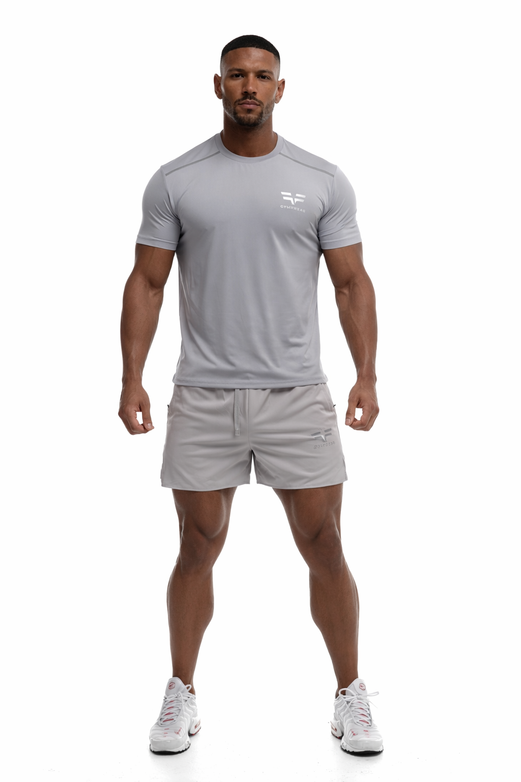 Short GYMFREAK Fusion Homme - Gris clair - 3.5 pouces/8.89cms