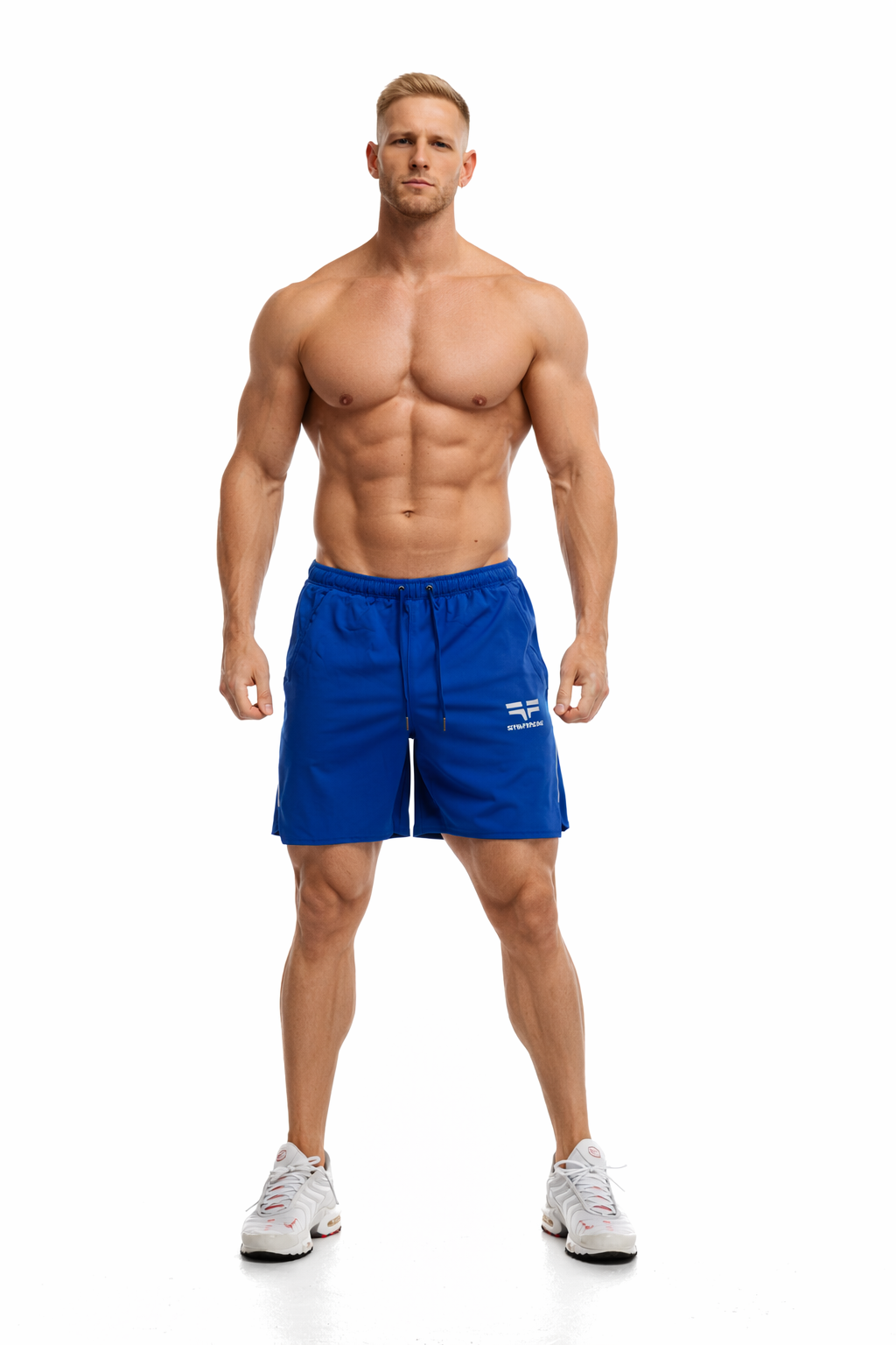 Short GYMFREAK Fusion Homme - Bleu Royale - 7 pouces/17.8cms