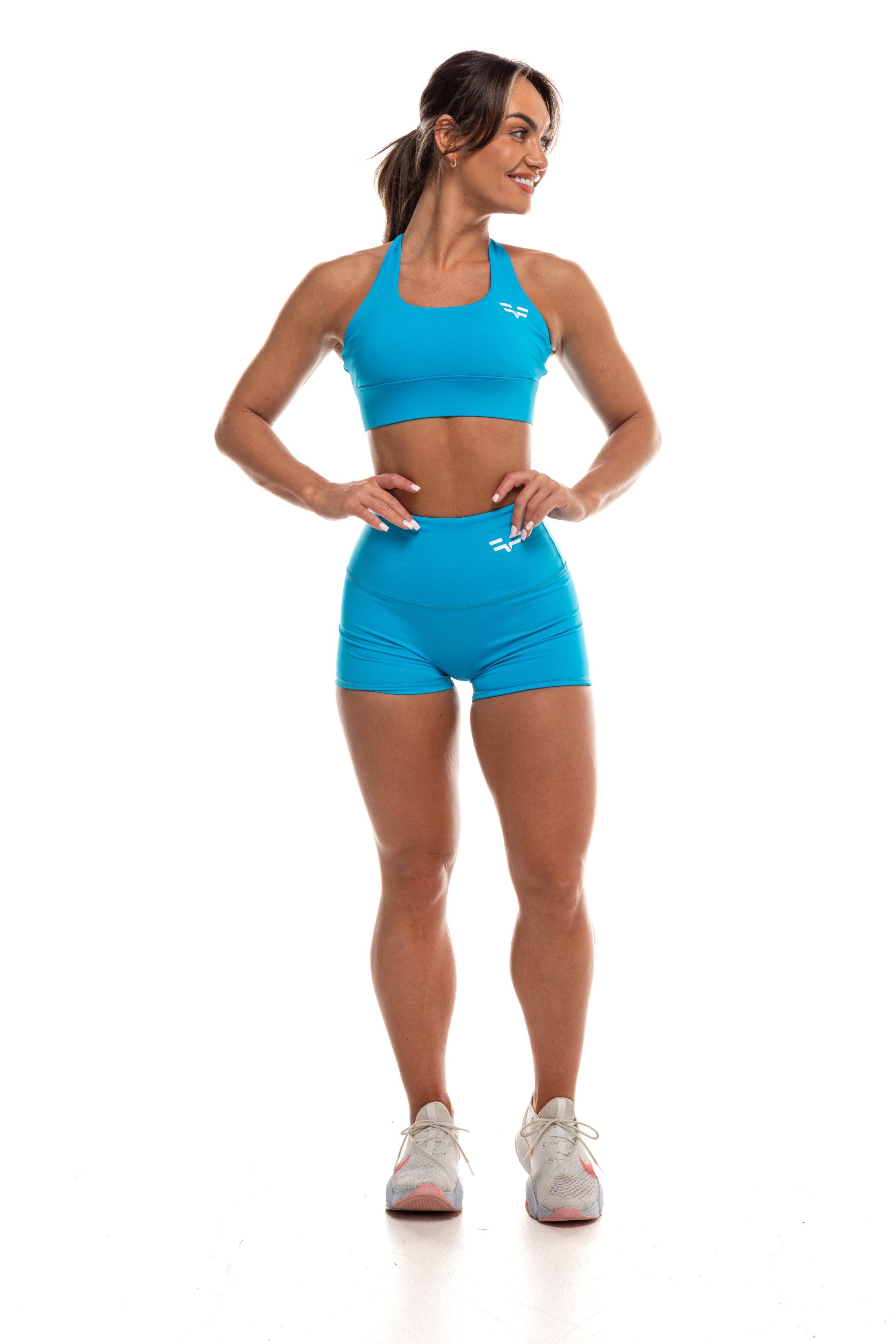 Short GYMFREAK Vision Femme - Bleu Bébé 6 Pouces/15.24 cms