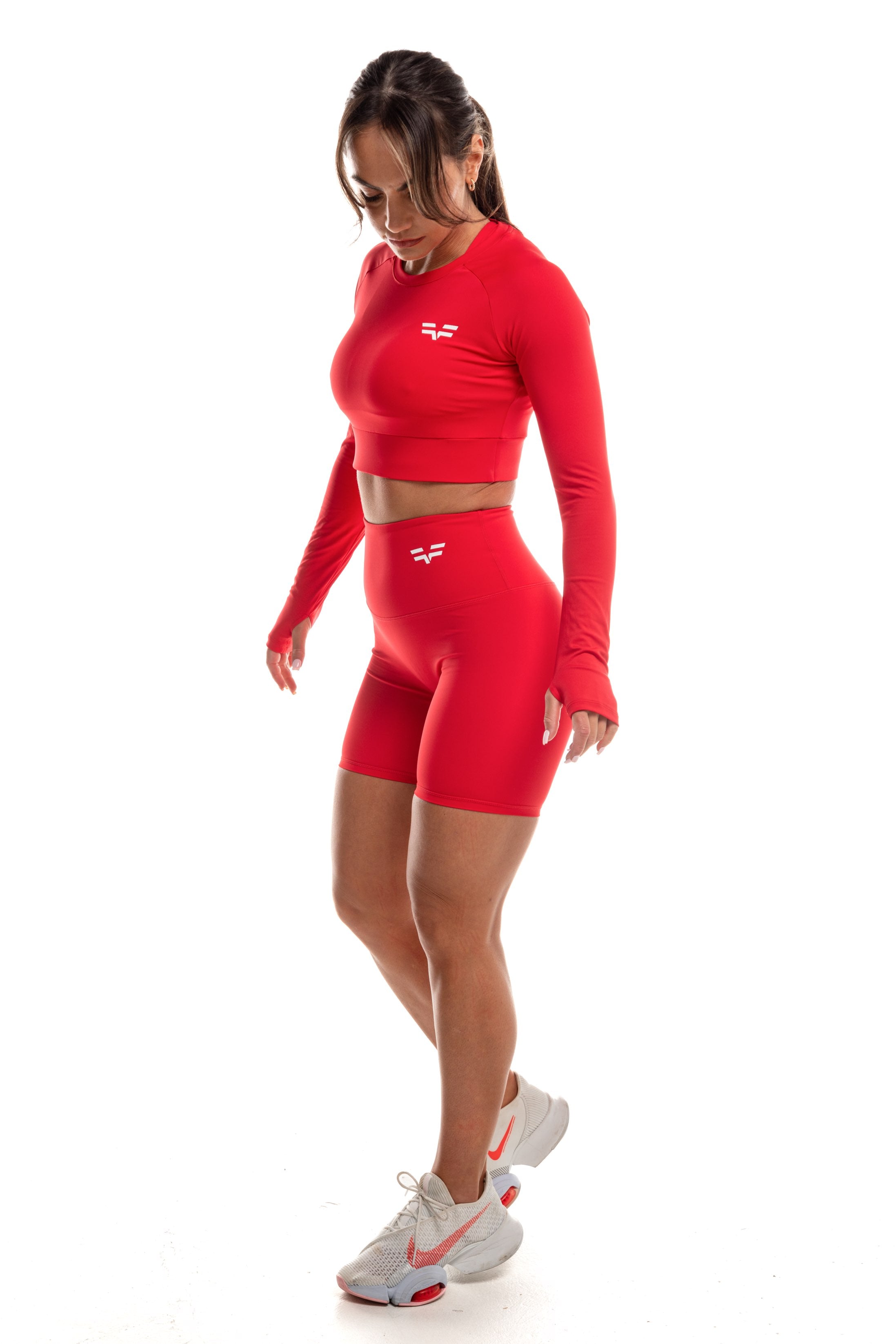 Haut Court GymFreak Vision Femme - Rouge