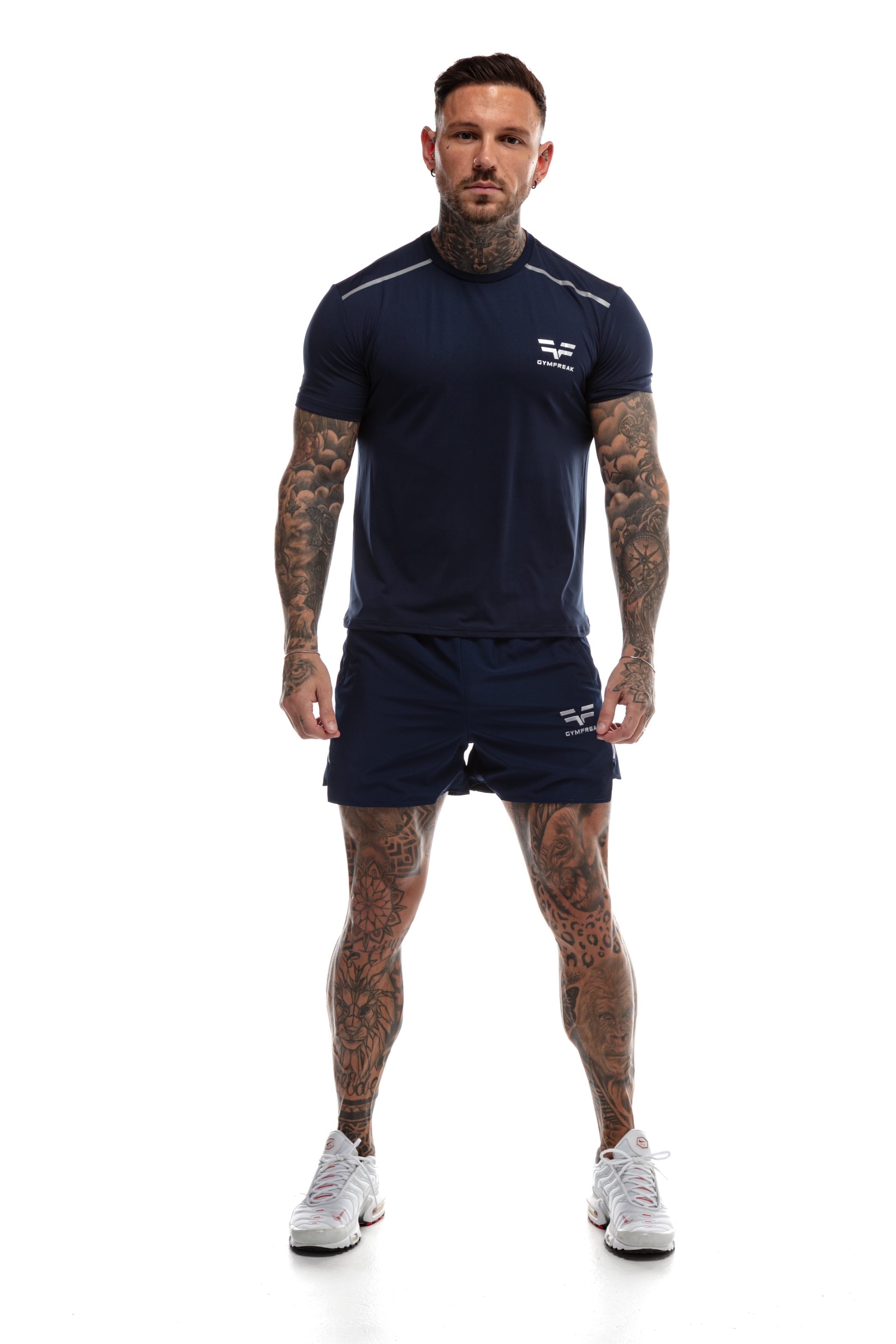 Short GYMFREAK Fusion Homme - Bleu Marine - 3.5 pouces/8.9cms