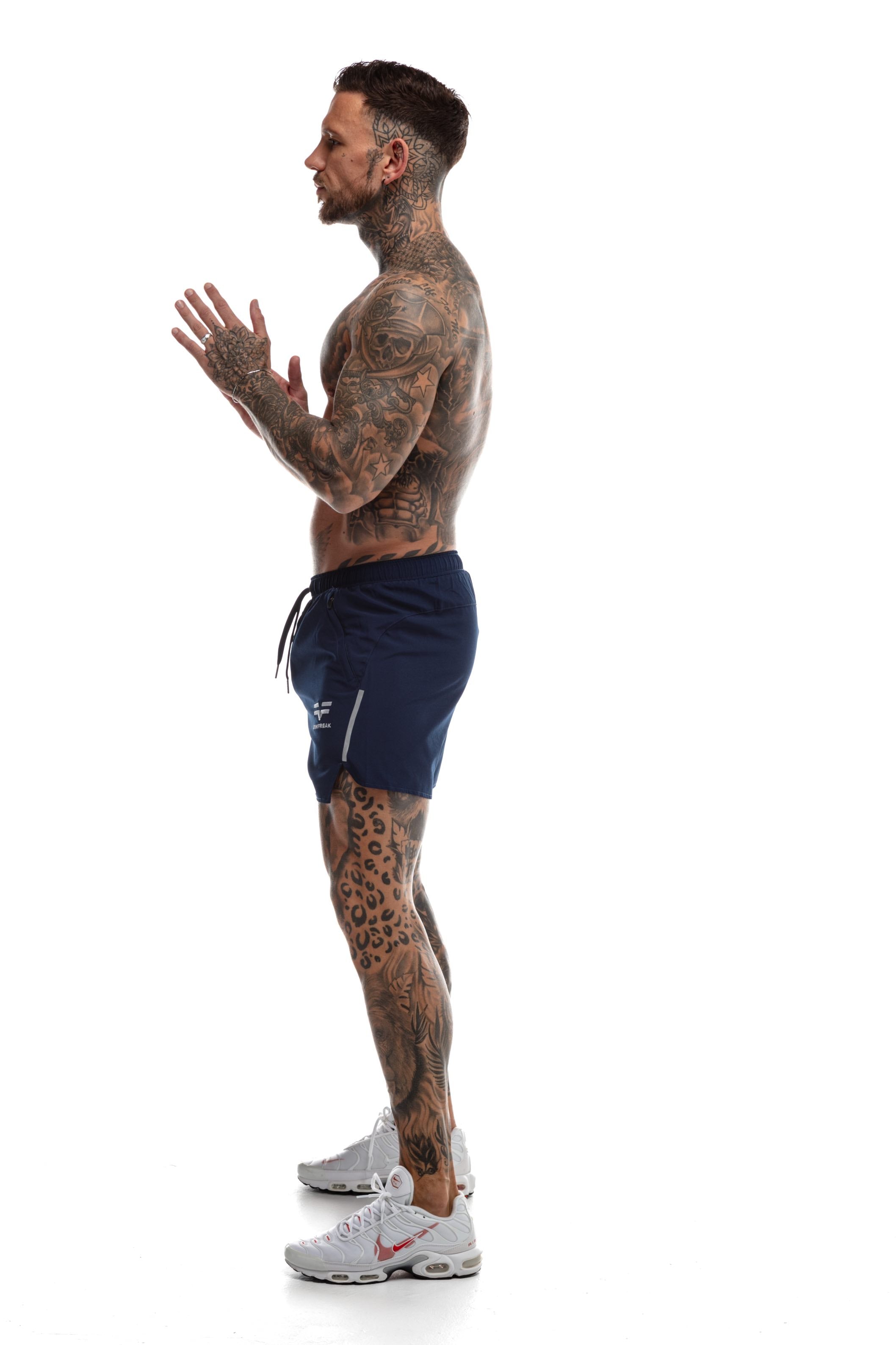Short GYMFREAK Fusion Homme - Bleu Marine - 3.5 pouces/8.9cms