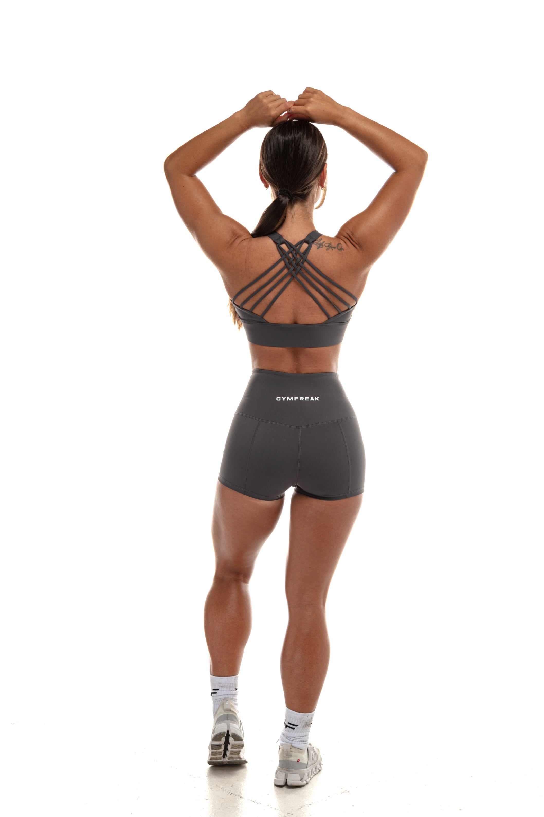 Short GYMFREAK Vision Femme - Gris 2 Pouces/5.08 cms