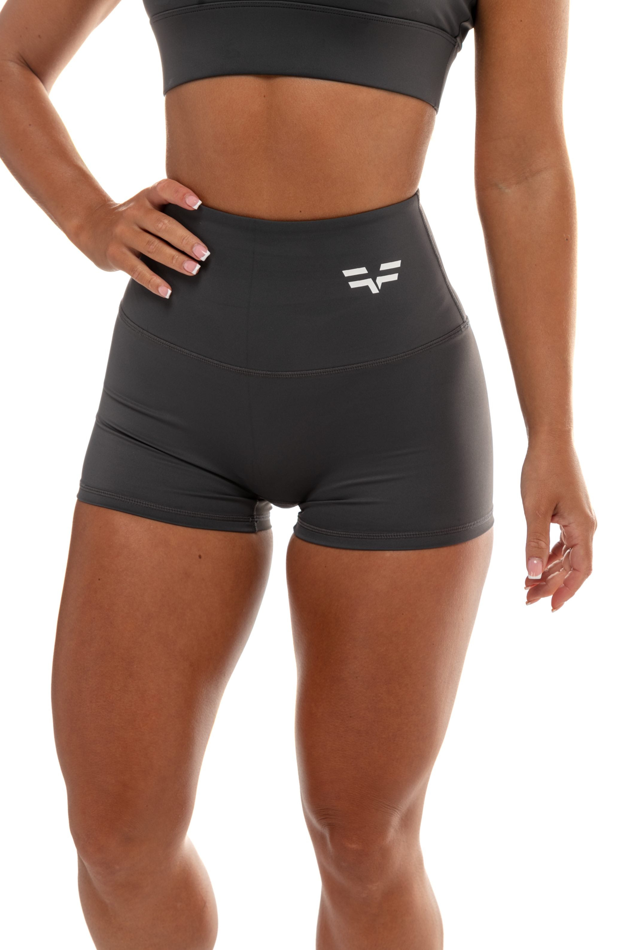 Short GYMFREAK Vision Femme - Gris 2 Pouces/5.08 cms