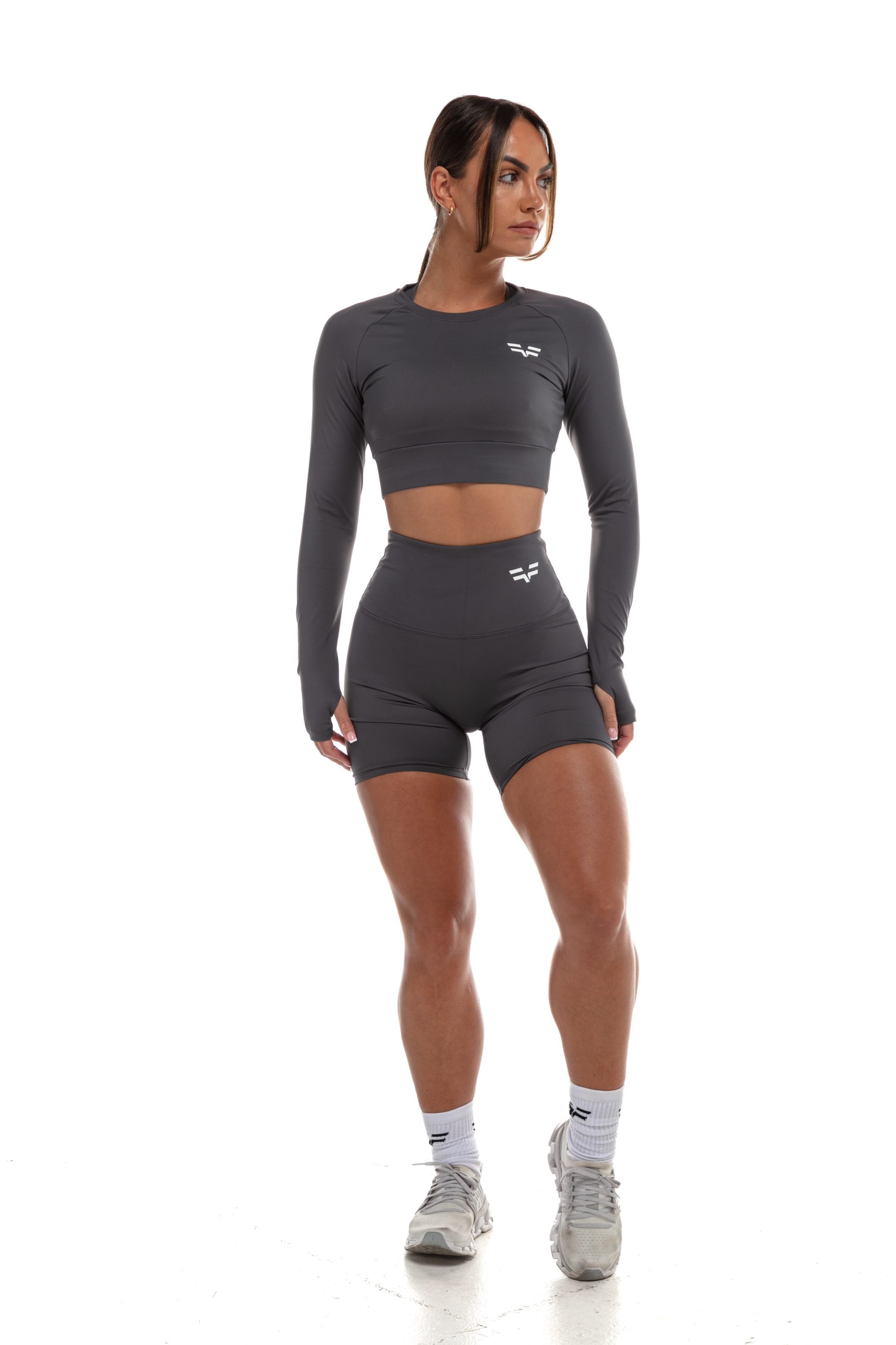 Short GYMFREAK Vision Femme - Gris 6 Pouces/15.24 cms