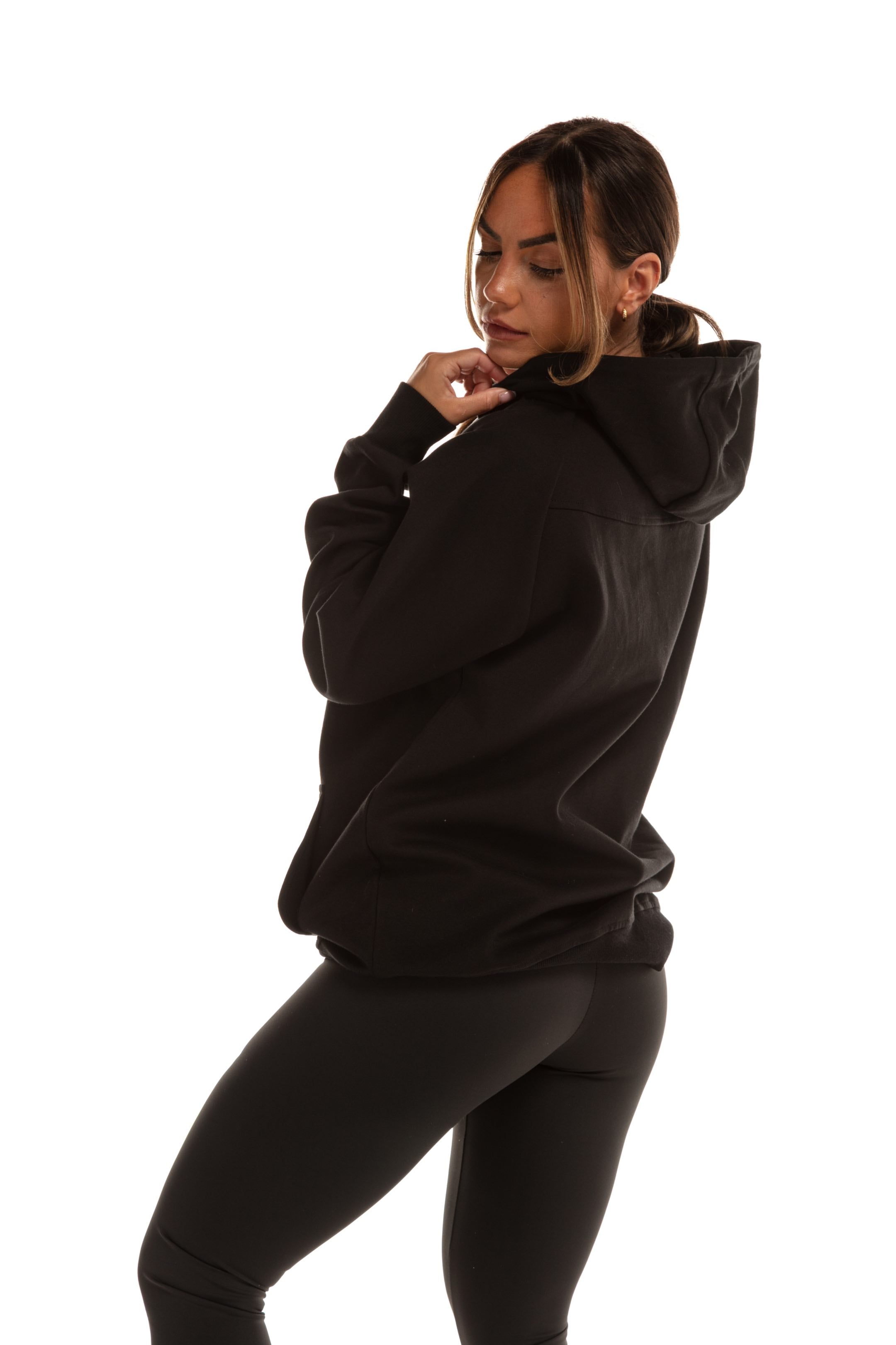 Sweat a capuche GymFreak Power Femme - Noir