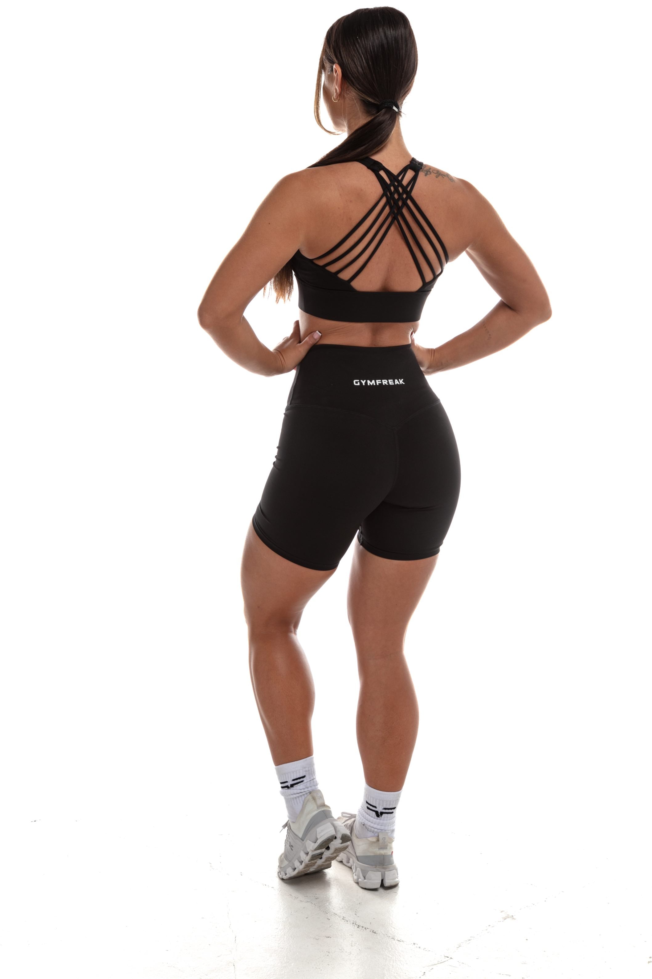 Short GYMFREAK Vision Femme - Noir 6 Pouces/15.24 cms
