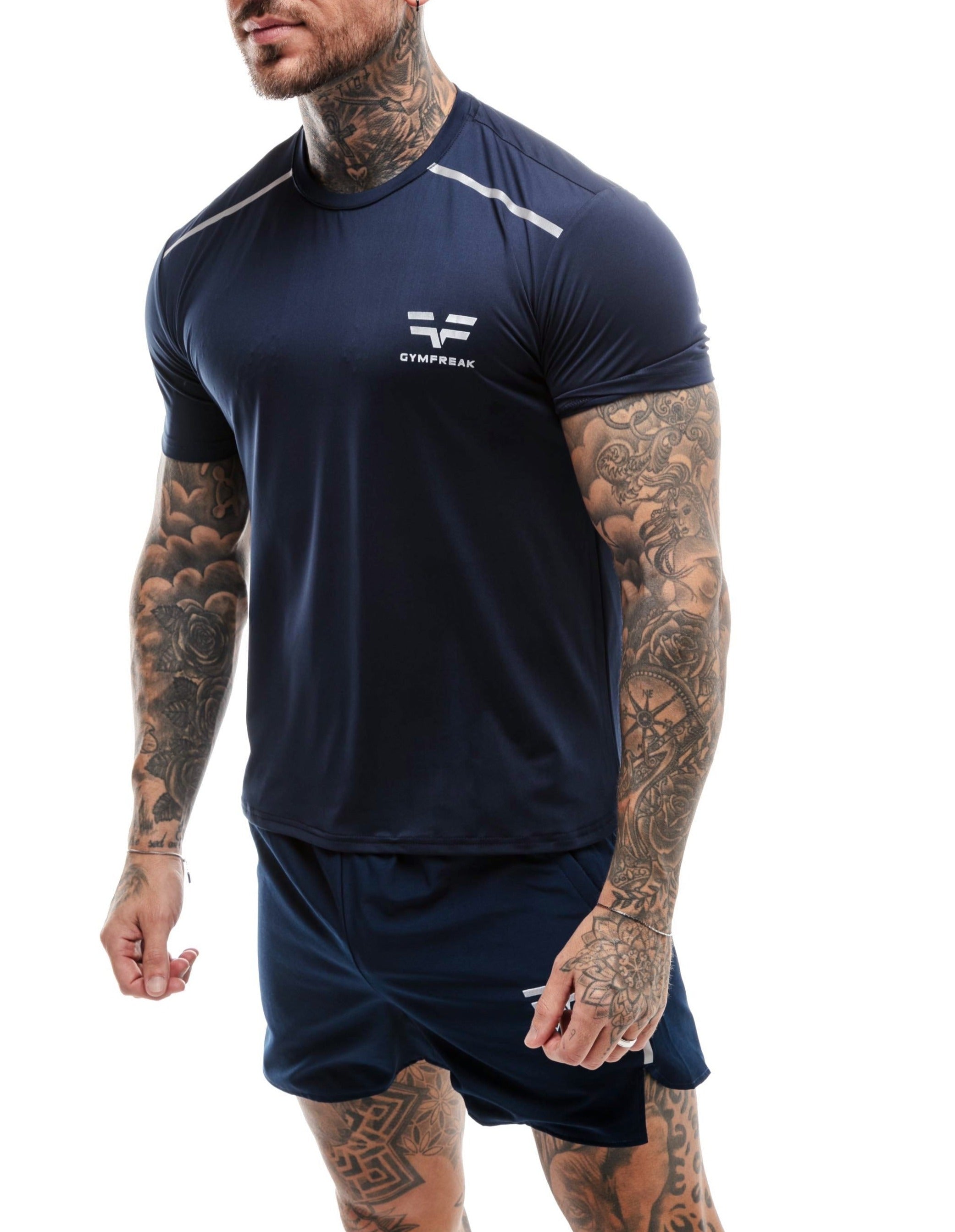 T-Shirt GYMFREAK Fusion Homme - Bleu Marine