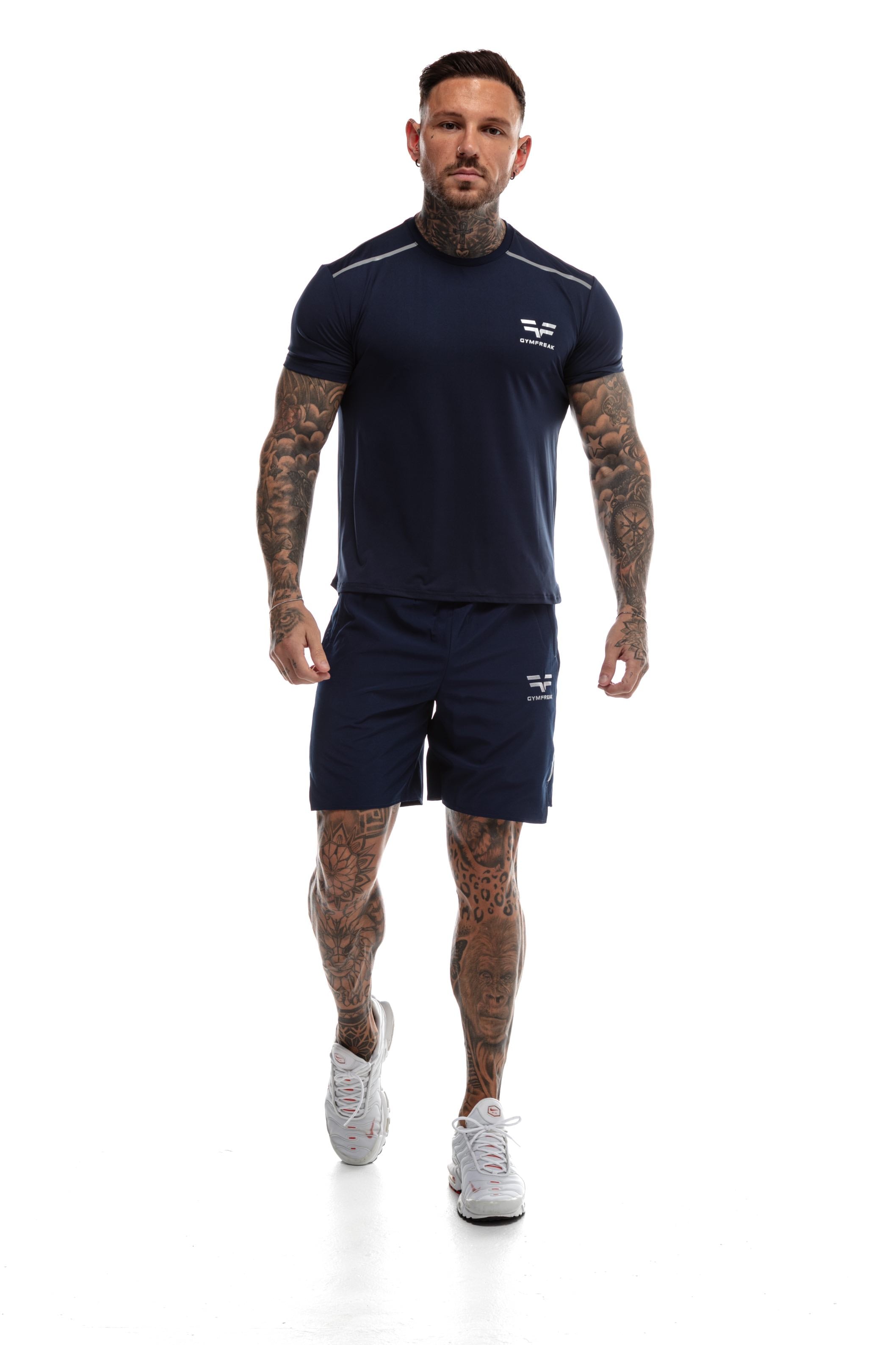 Short GYMFREAK Fusion Homme - Bleu Marine - 7 pouces/17.8cms