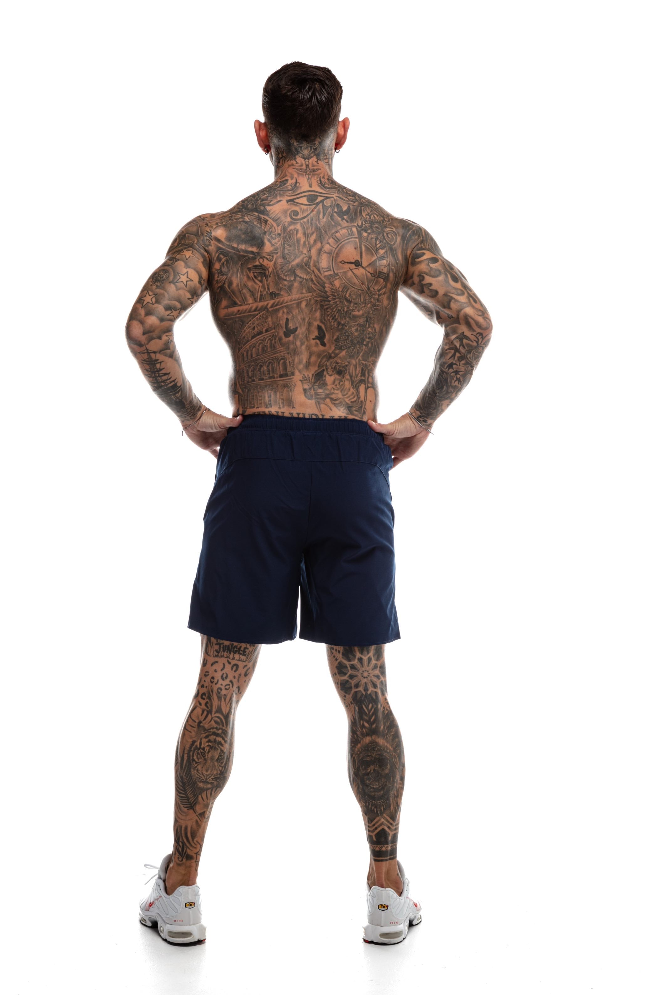 Short GYMFREAK Fusion Homme - Bleu Marine - 7 pouces/17.8cms