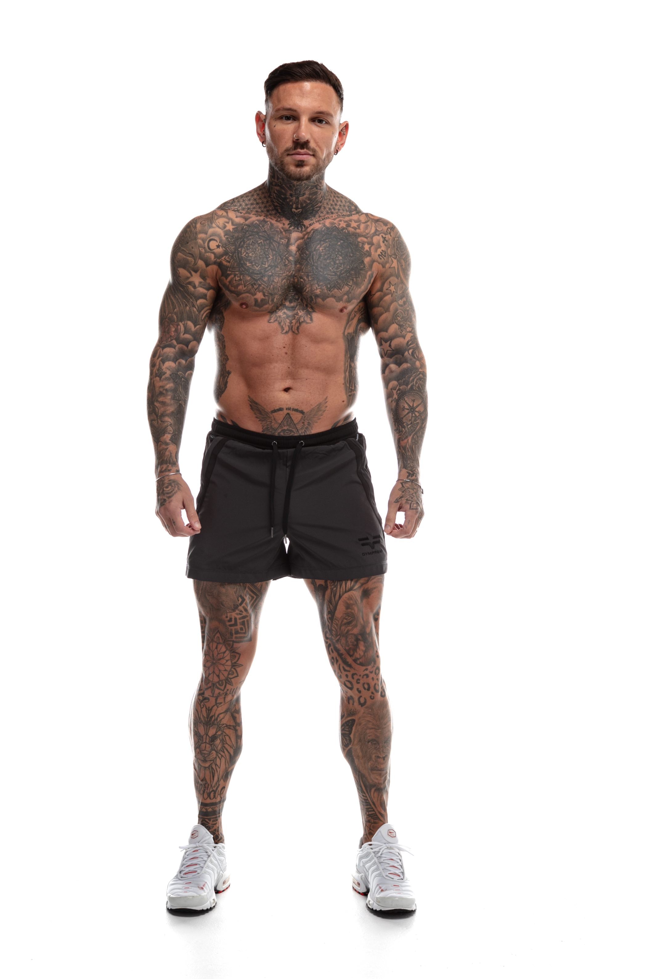 Short GYMFREAK Pro Homme - Gris - 3.5 pouces/8.89cms
