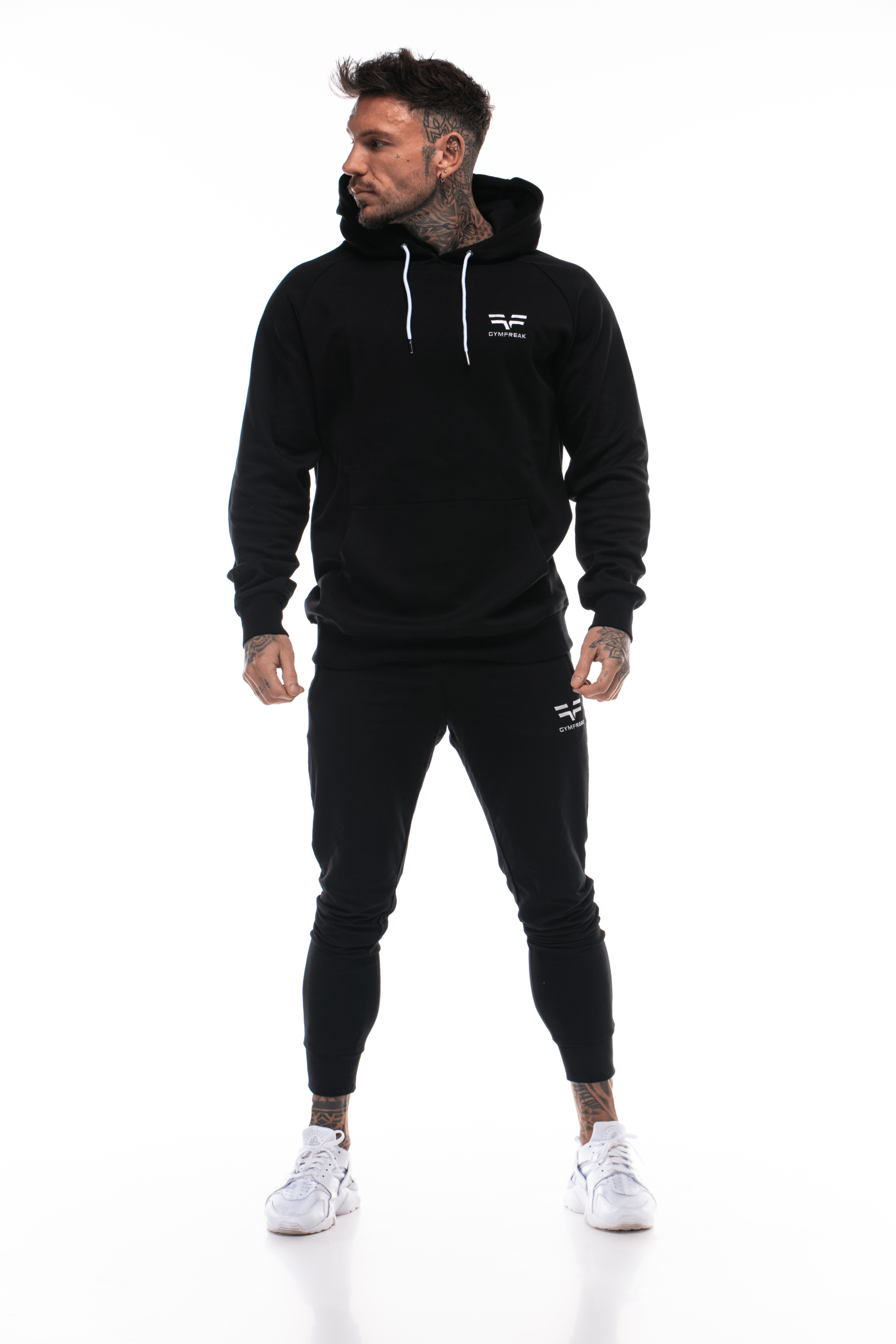Sweat à capuche GYMFREAK Power Homme - Noir