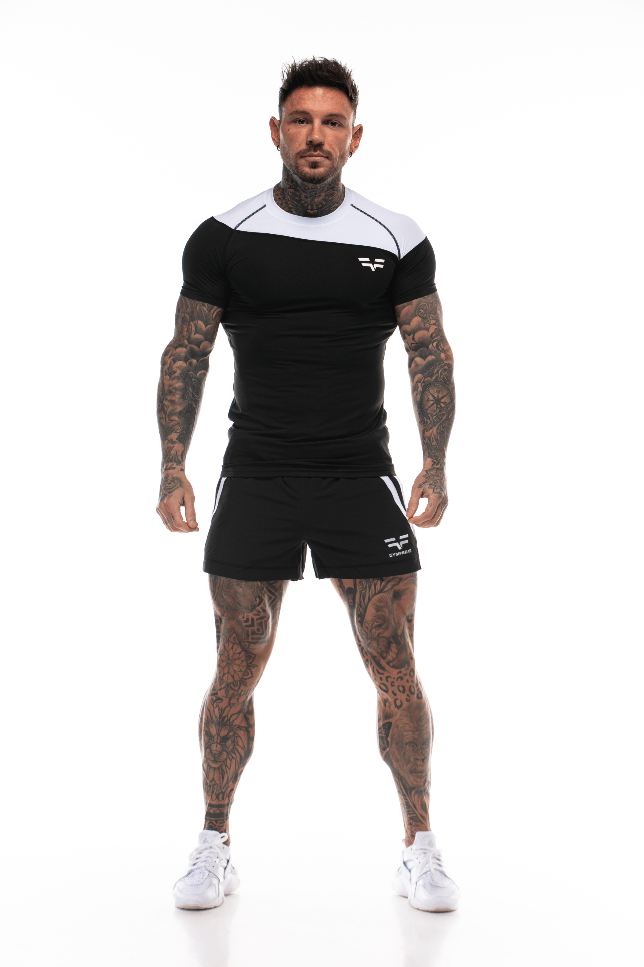 Short GYMFREAK Pro Homme - Noir - 3.5 pouces/8.89cms