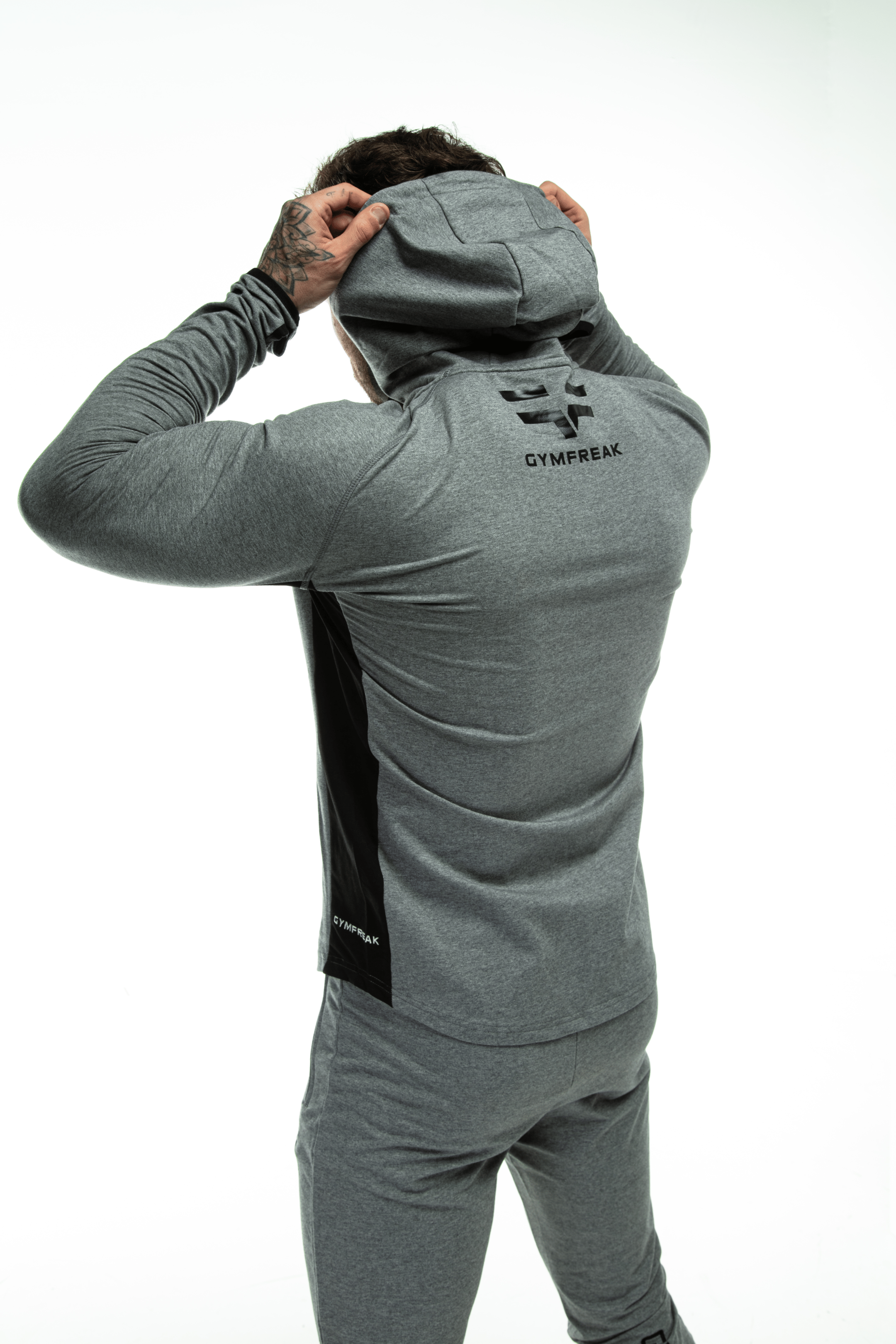 Sweat à capuche GYMFREAK Active Homme - Gris