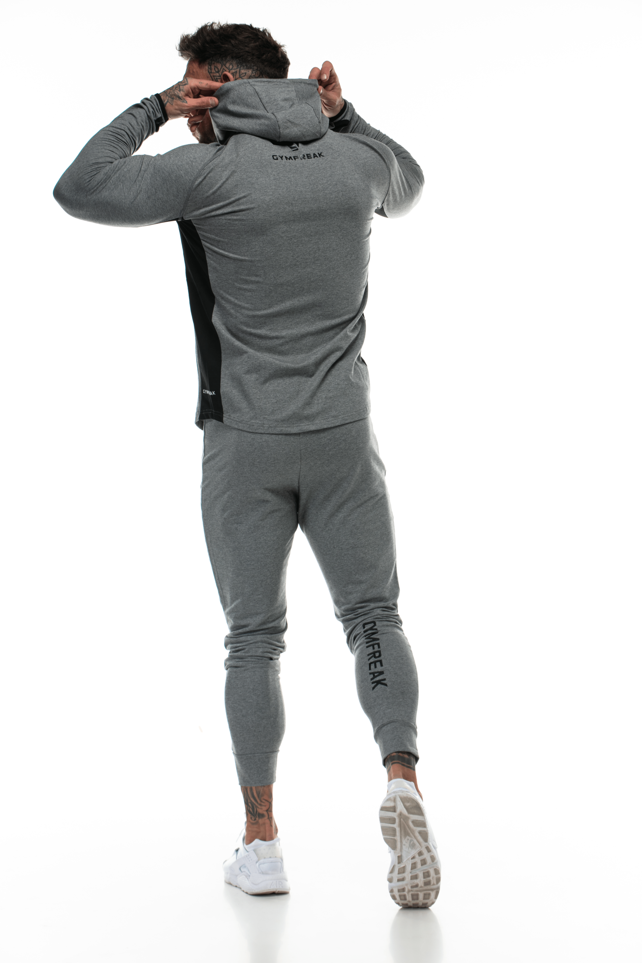 Sweat à capuche GYMFREAK Active Homme - Gris