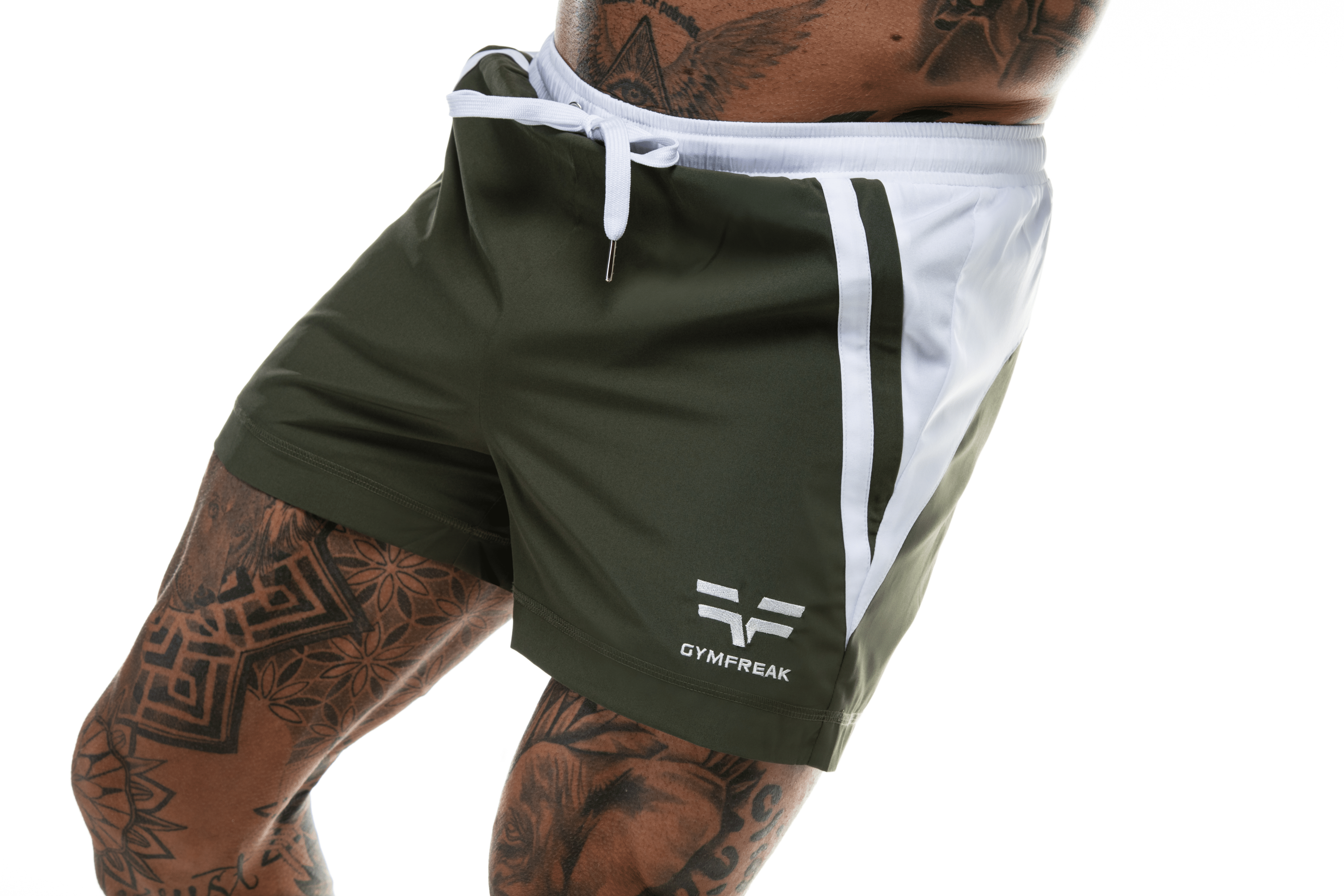 Short GYMFREAK Pro Homme - Khaki - 3.5 pouces/8.89cms