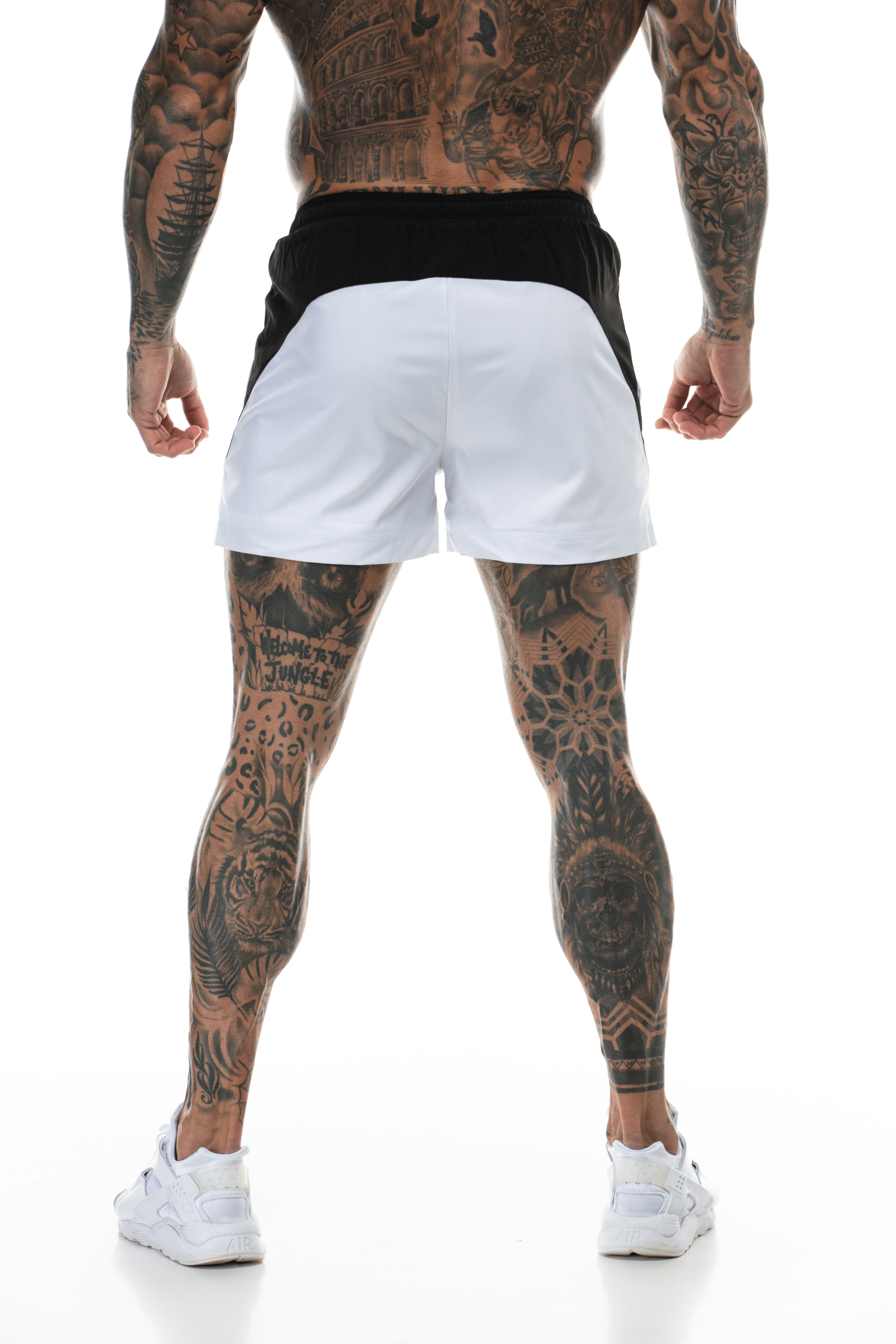 Short GYMFREAK Pro Homme - Blanc - 3.5 pouces/8.89cms