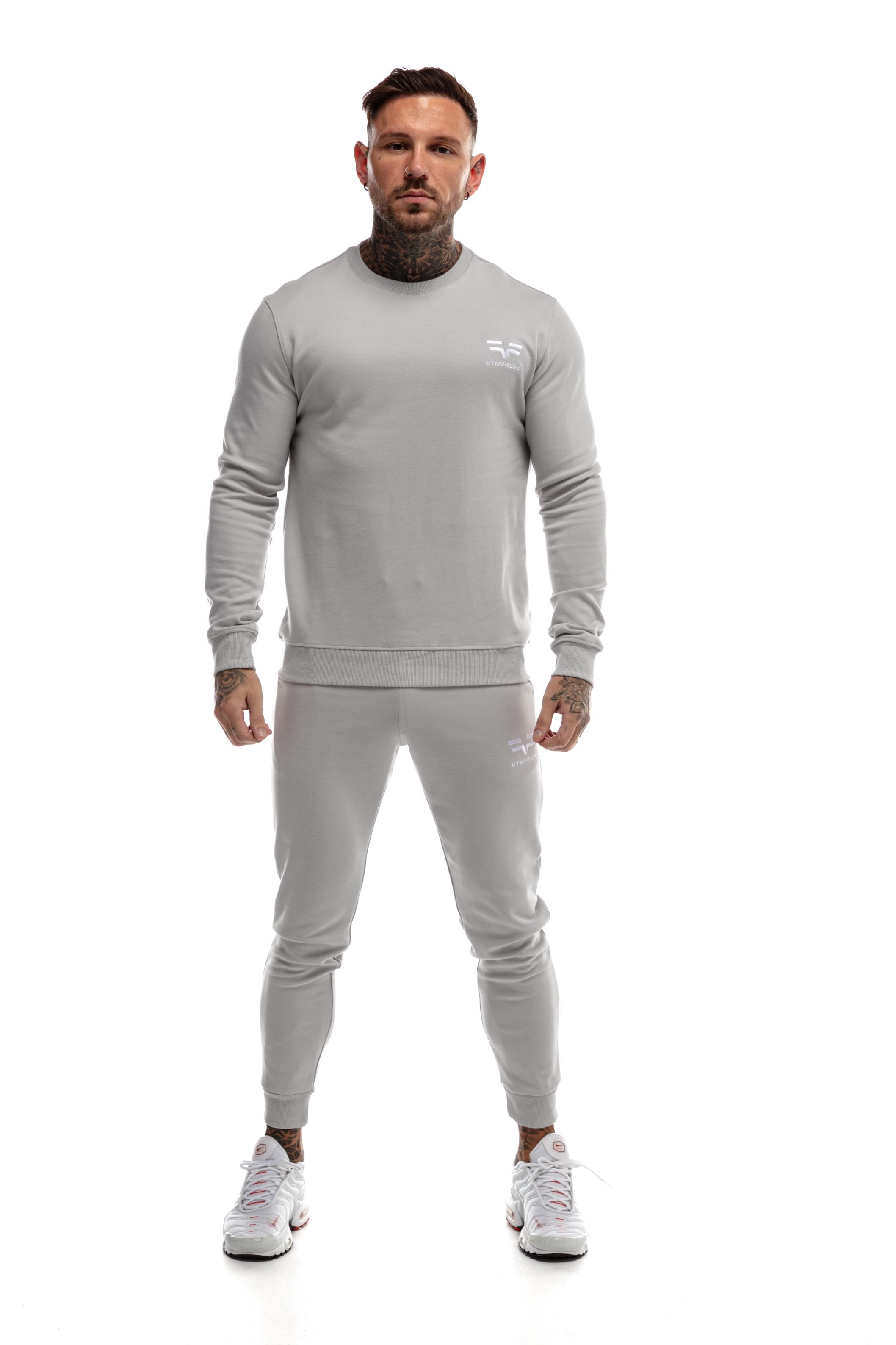 Sweatshirt GYMFREAK Power Homme - Gris Clair