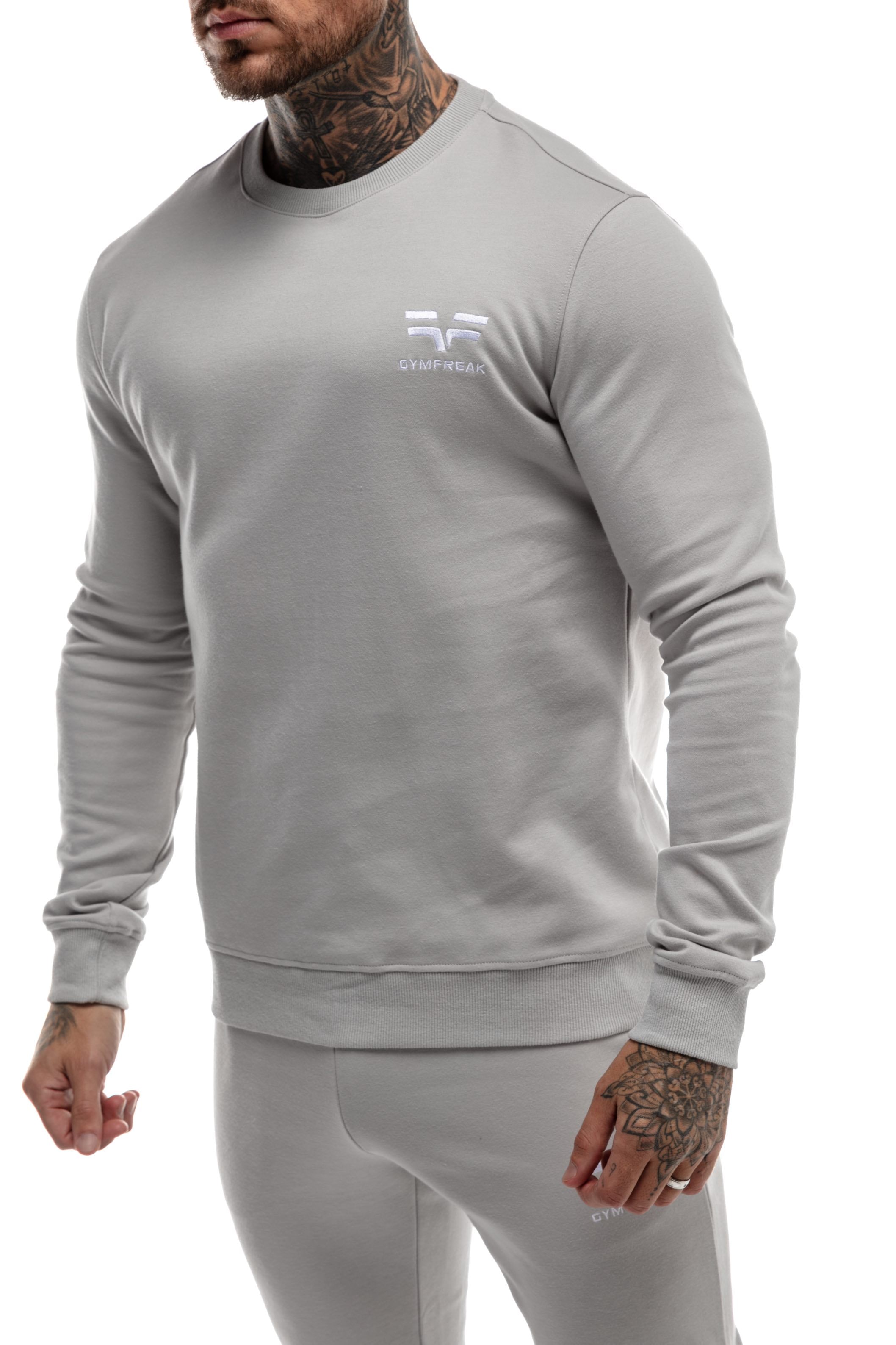 Sweatshirt GYMFREAK Power Homme - Gris