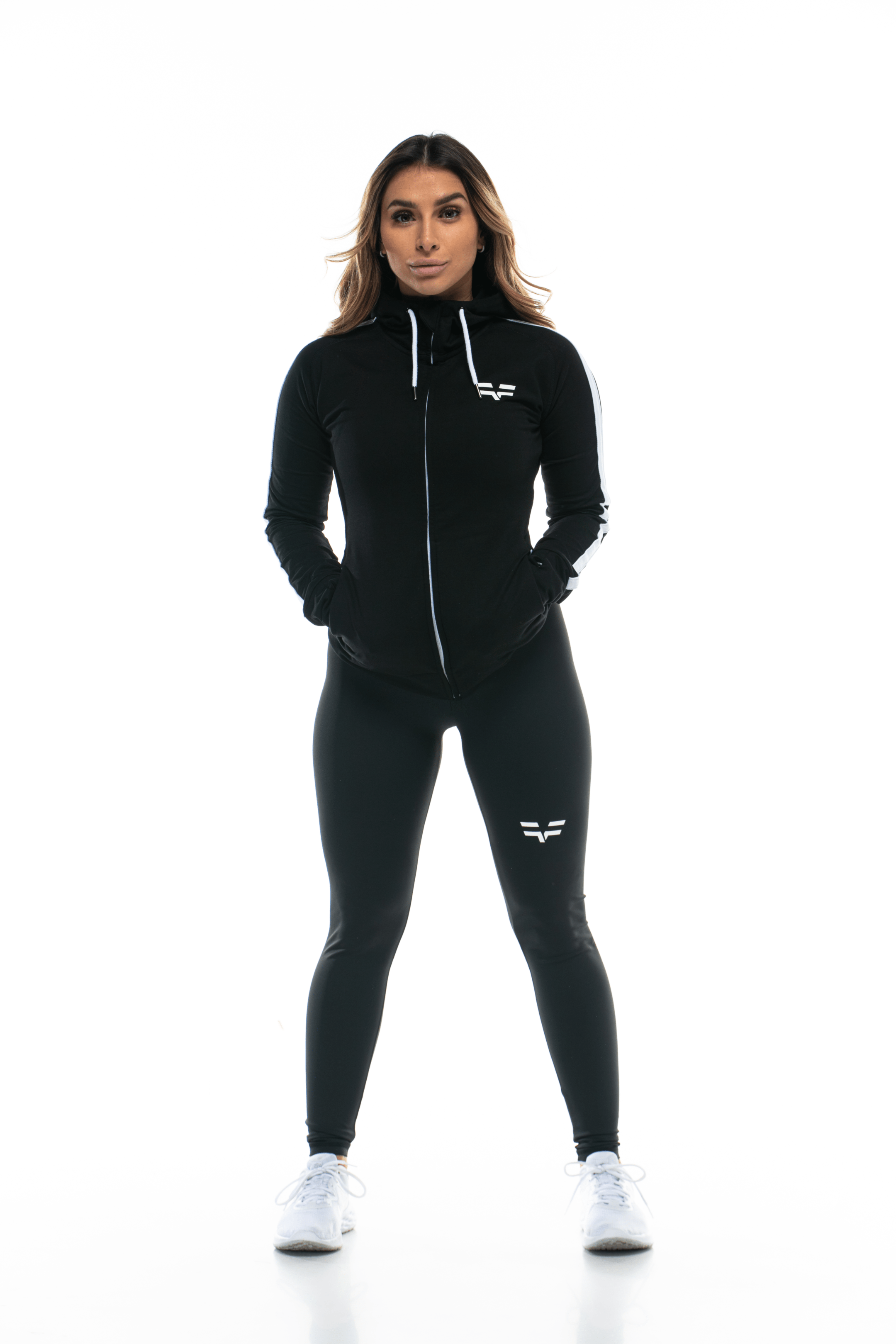 Sweat à capuche GYMFREAK Emblem Femme - Noir