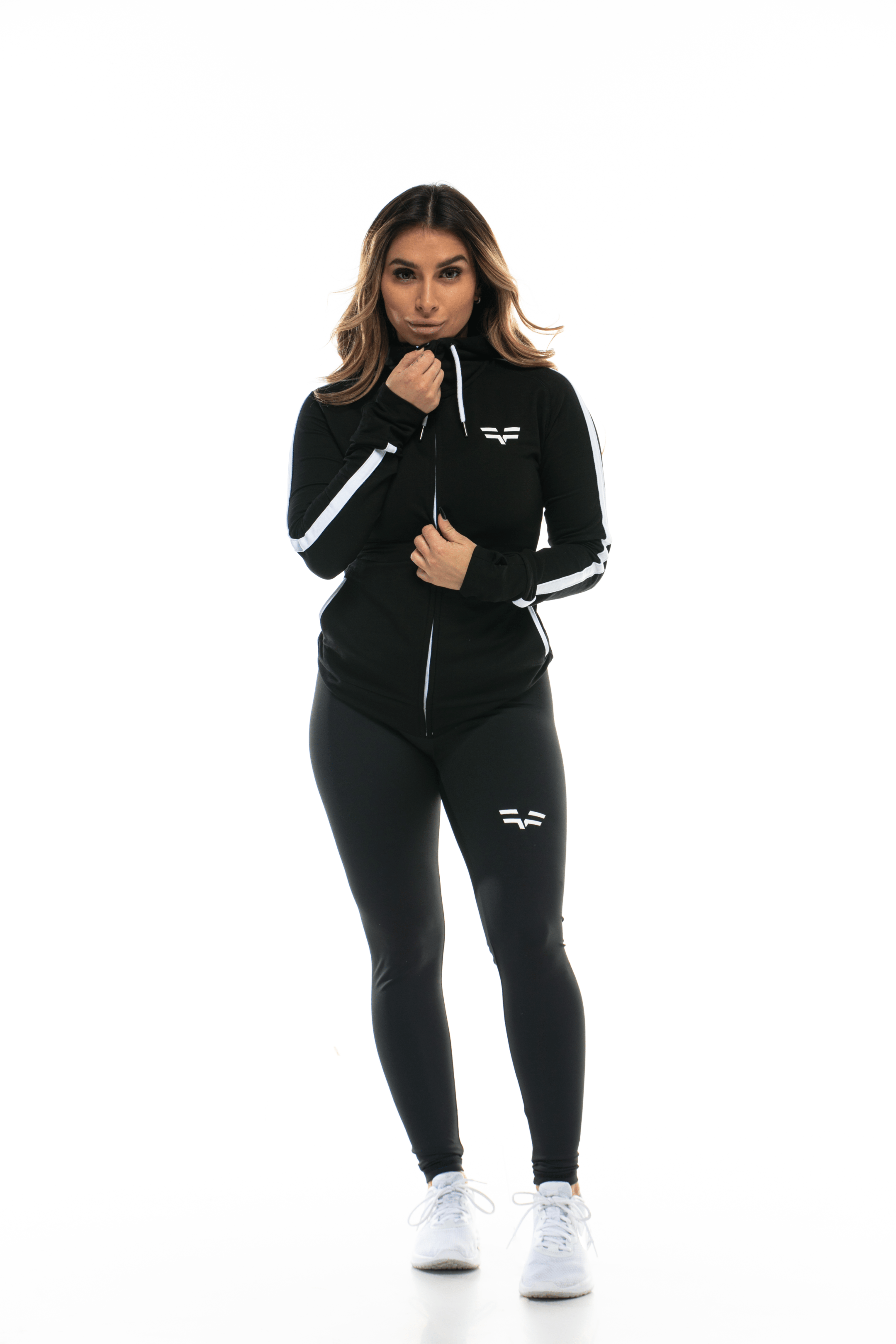 Sweat à capuche GYMFREAK Emblem Femme - Noir