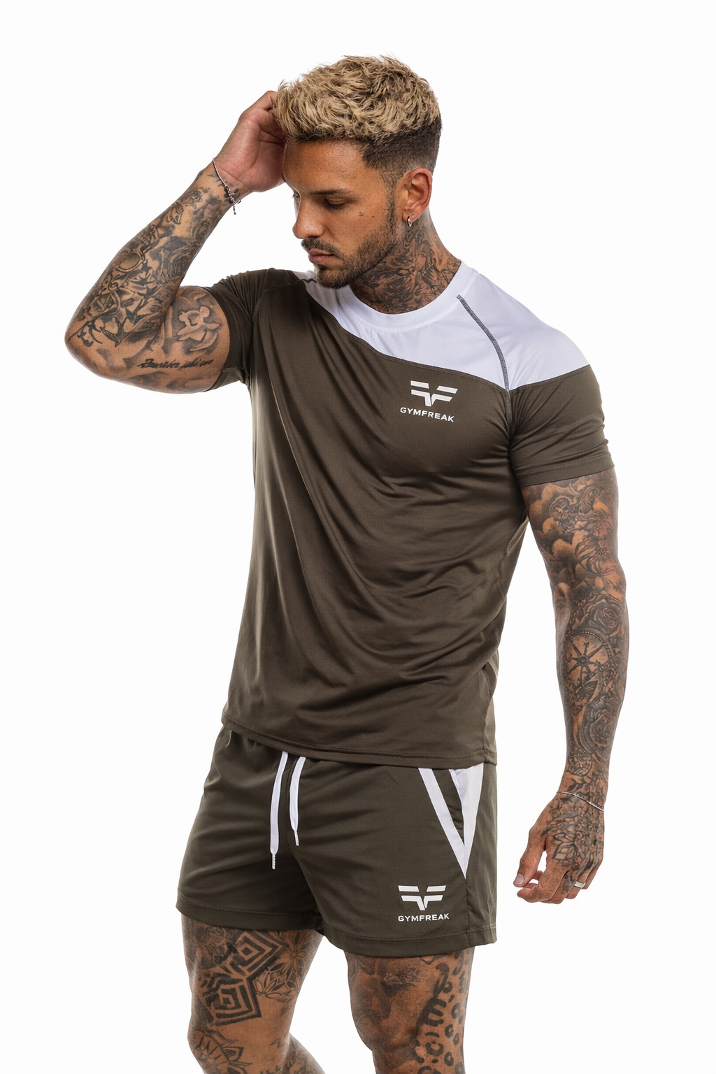 T-Shirt GYMFREAK Pro Homme - Khaki