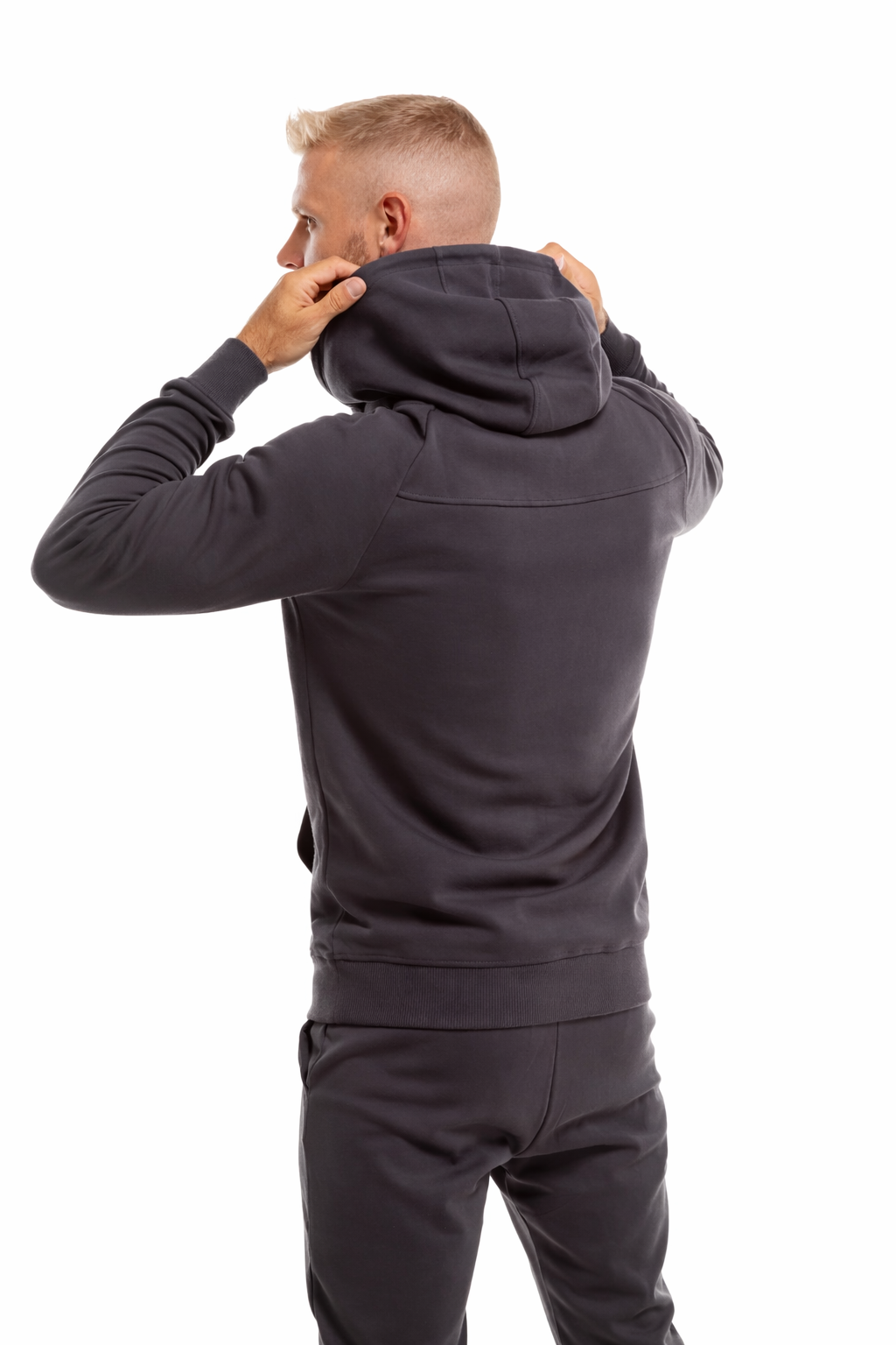 Sweat à capuche GYMFREAK Power Homme - Charbon