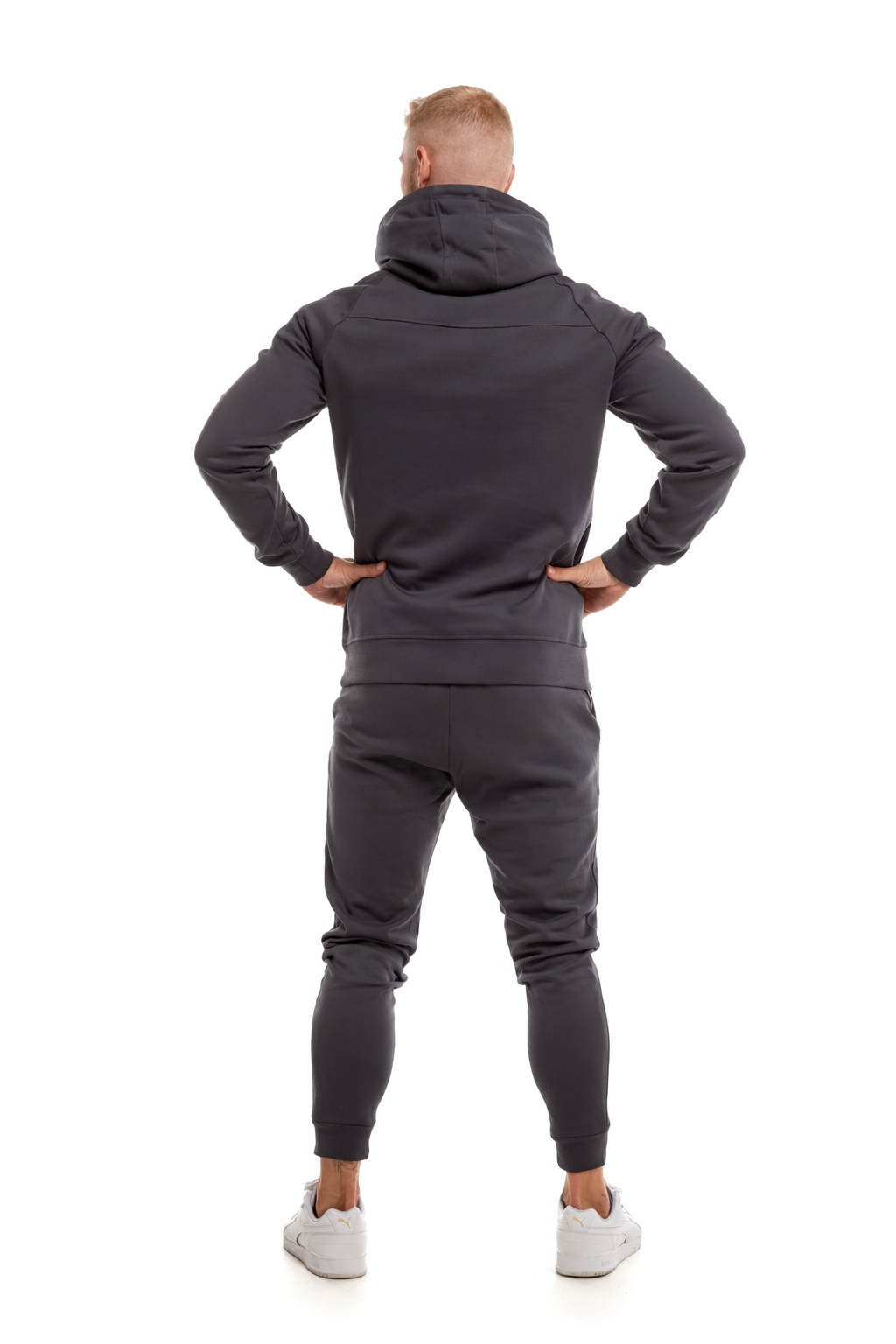 Sweat à capuche GYMFREAK Power Homme - Charbon