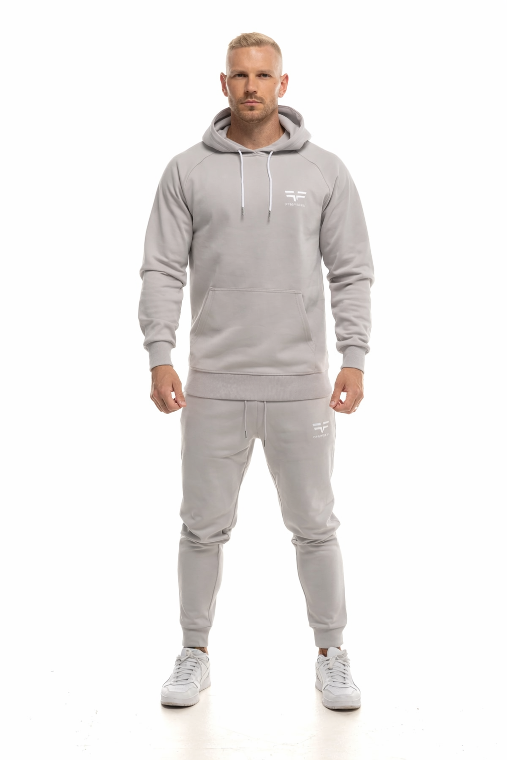 Sweat à capuche GYMFREAK Power Homme - Gris Clair