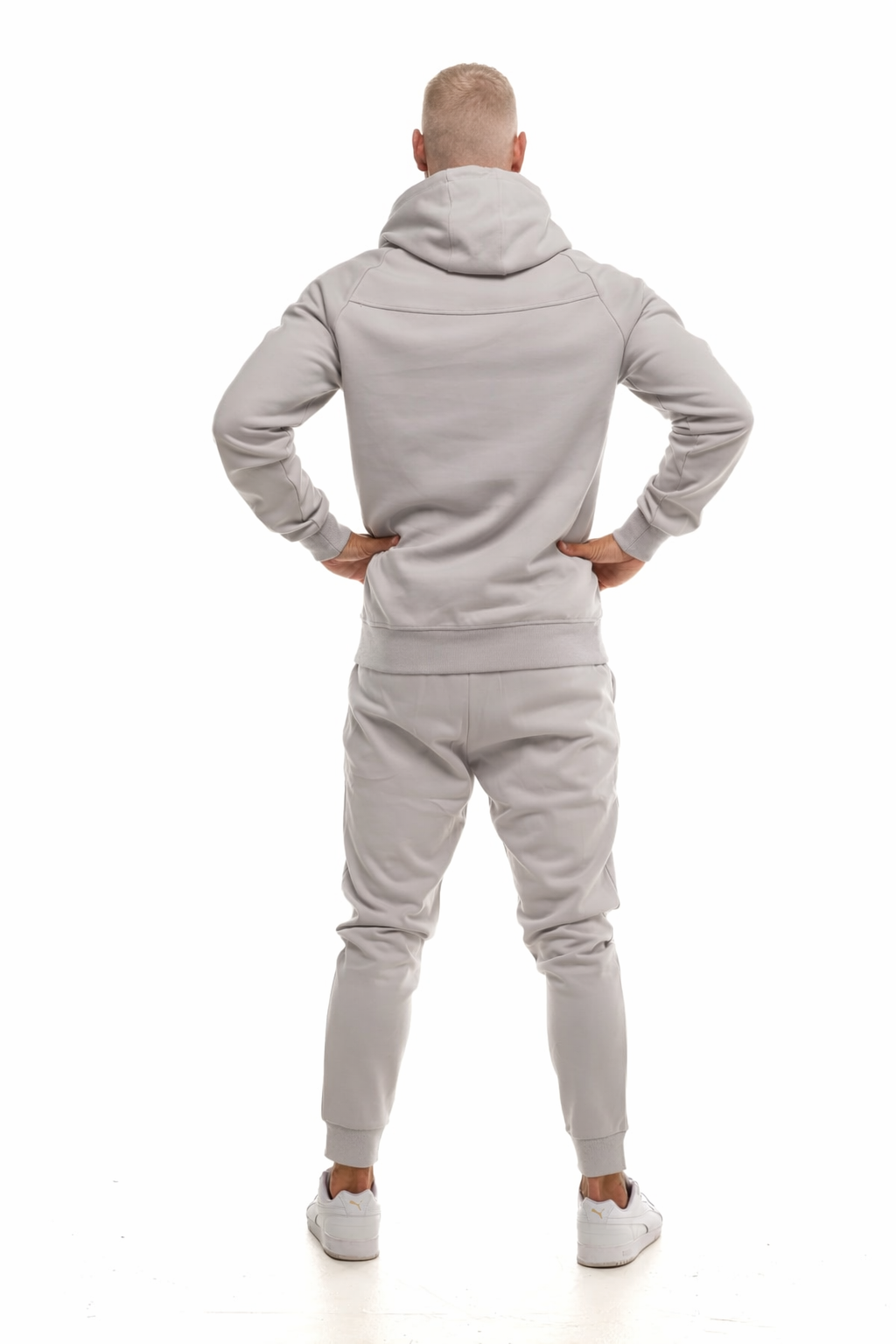 Sweat à capuche GYMFREAK Power Homme - Gris Clair