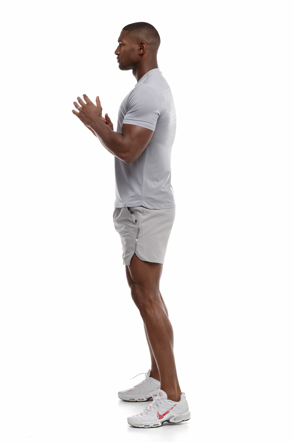 T-Shirt GYMFREAK Fusion Homme - Gris Clair