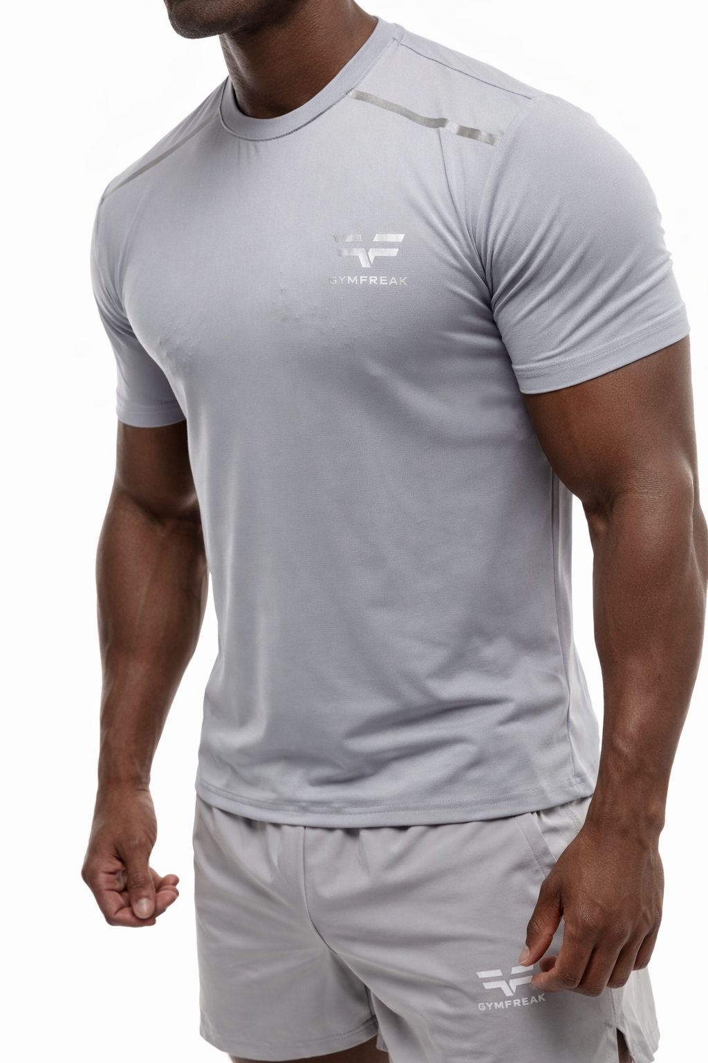 T-Shirt GYMFREAK Fusion Homme - Gris Clair