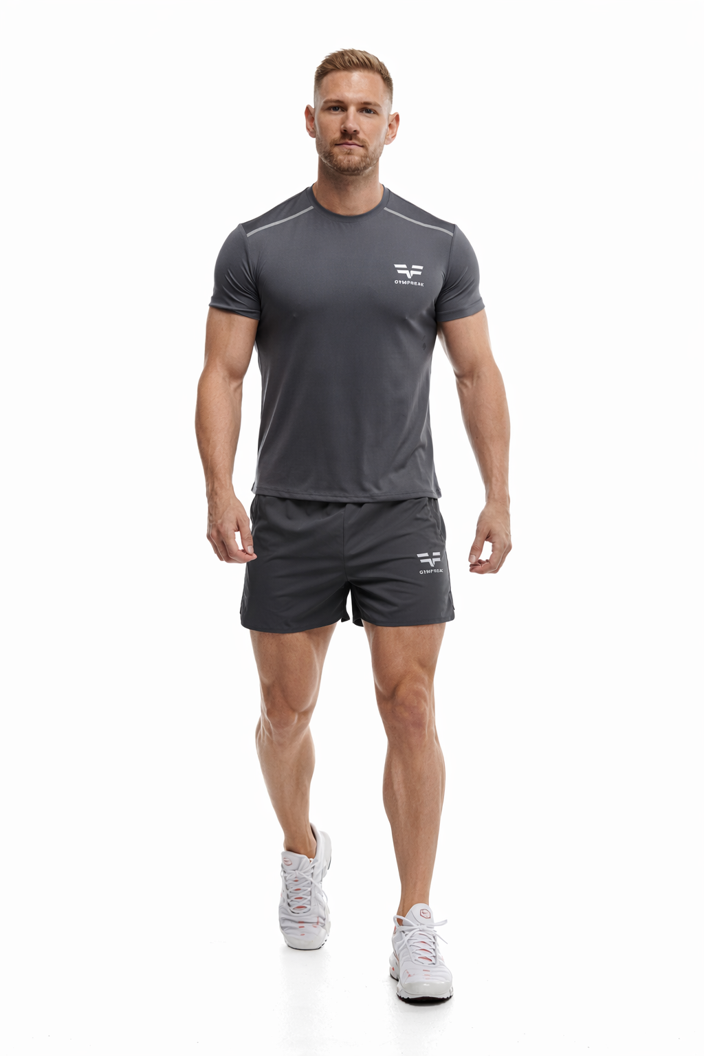 Short GYMFREAK Fusion Homme - Charbon-  3.5 pouces/8.89cms