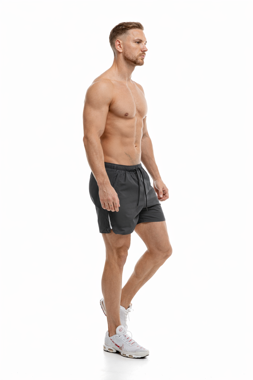 Short GYMFREAK Fusion Homme - Charbon-  3.5 pouces/8.89cms