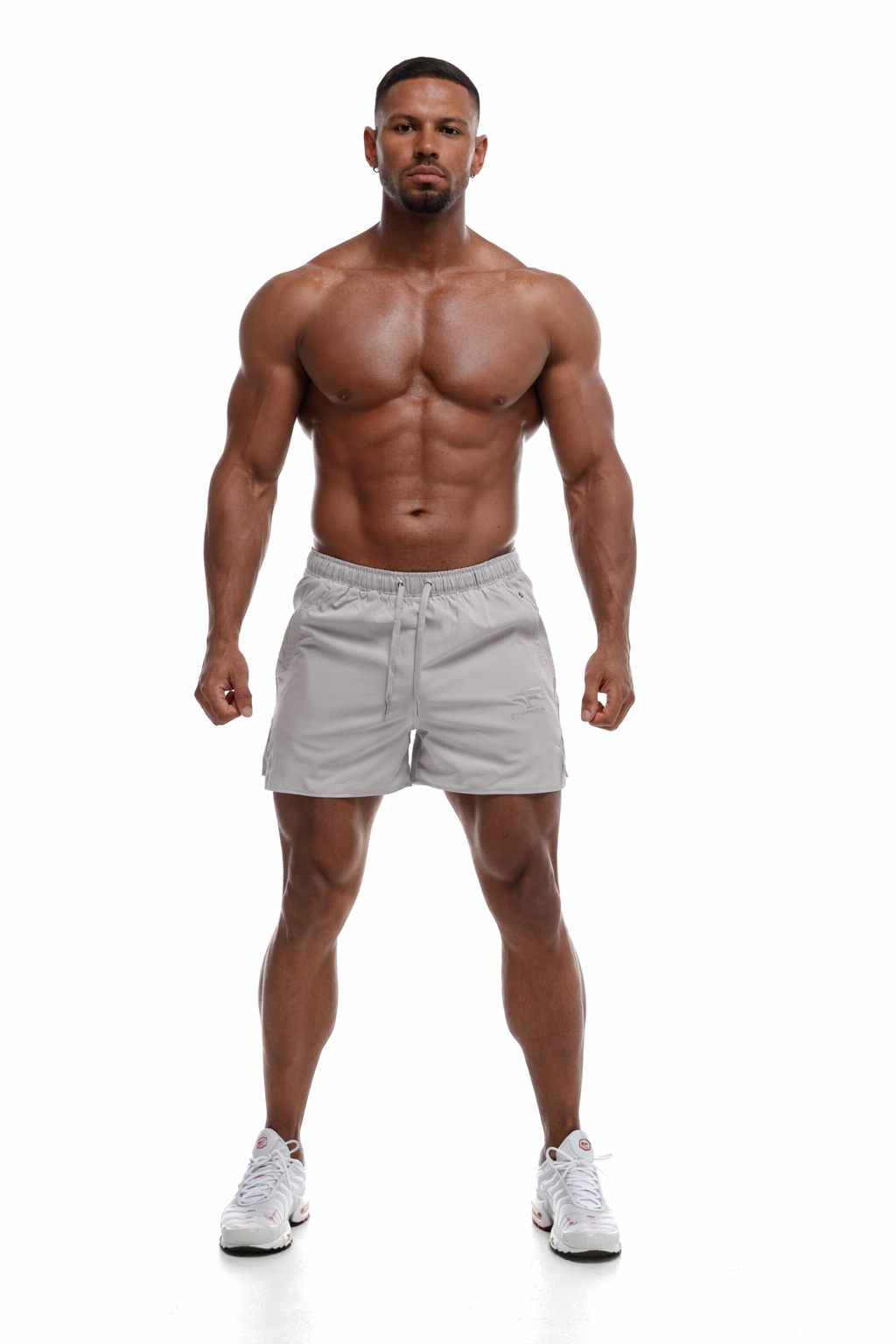 Short GYMFREAK Fusion Homme - Gris clair - 3.5 pouces/8.89cms