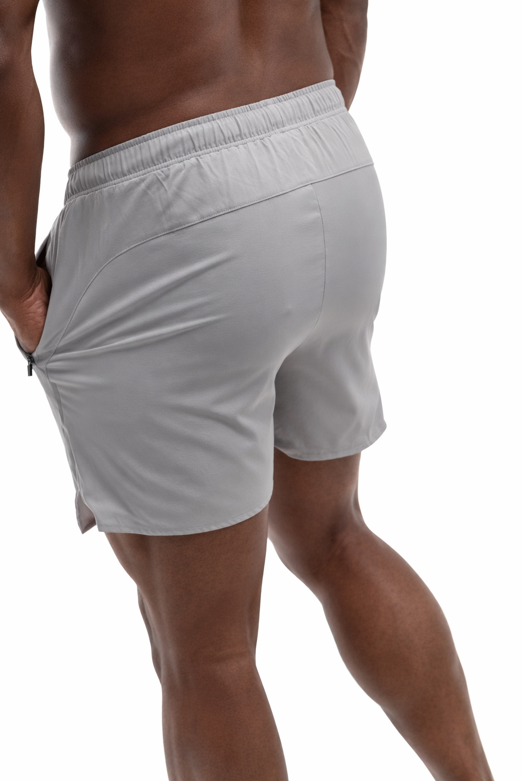 Short GYMFREAK Fusion Homme - Gris clair - 3.5 pouces/8.89cms