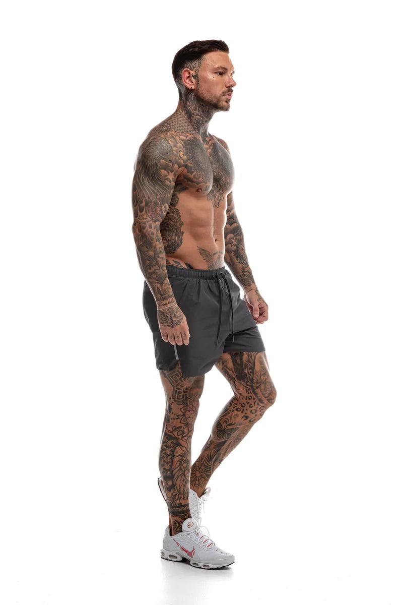 Short GYMFREAK Fusion Homme - Charbon-  3.5 pouces/8.89cms