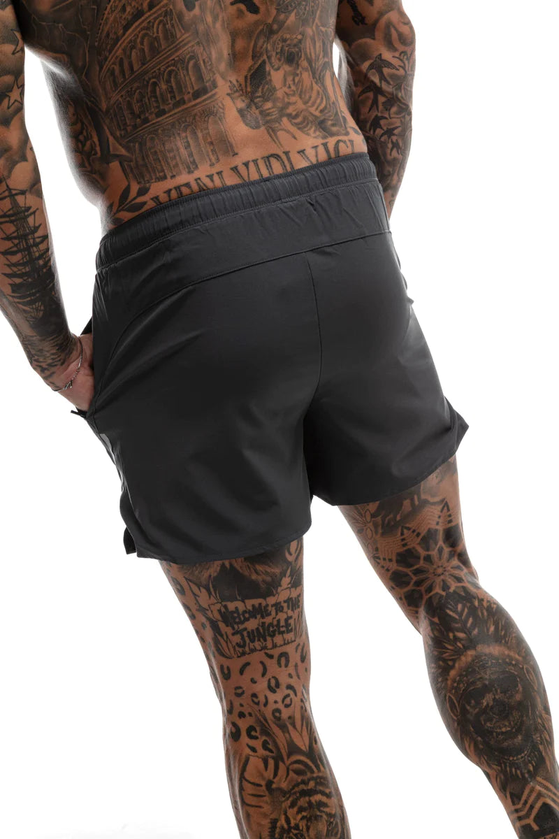 Short GYMFREAK Fusion Homme - Charbon-  3.5 pouces/8.89cms