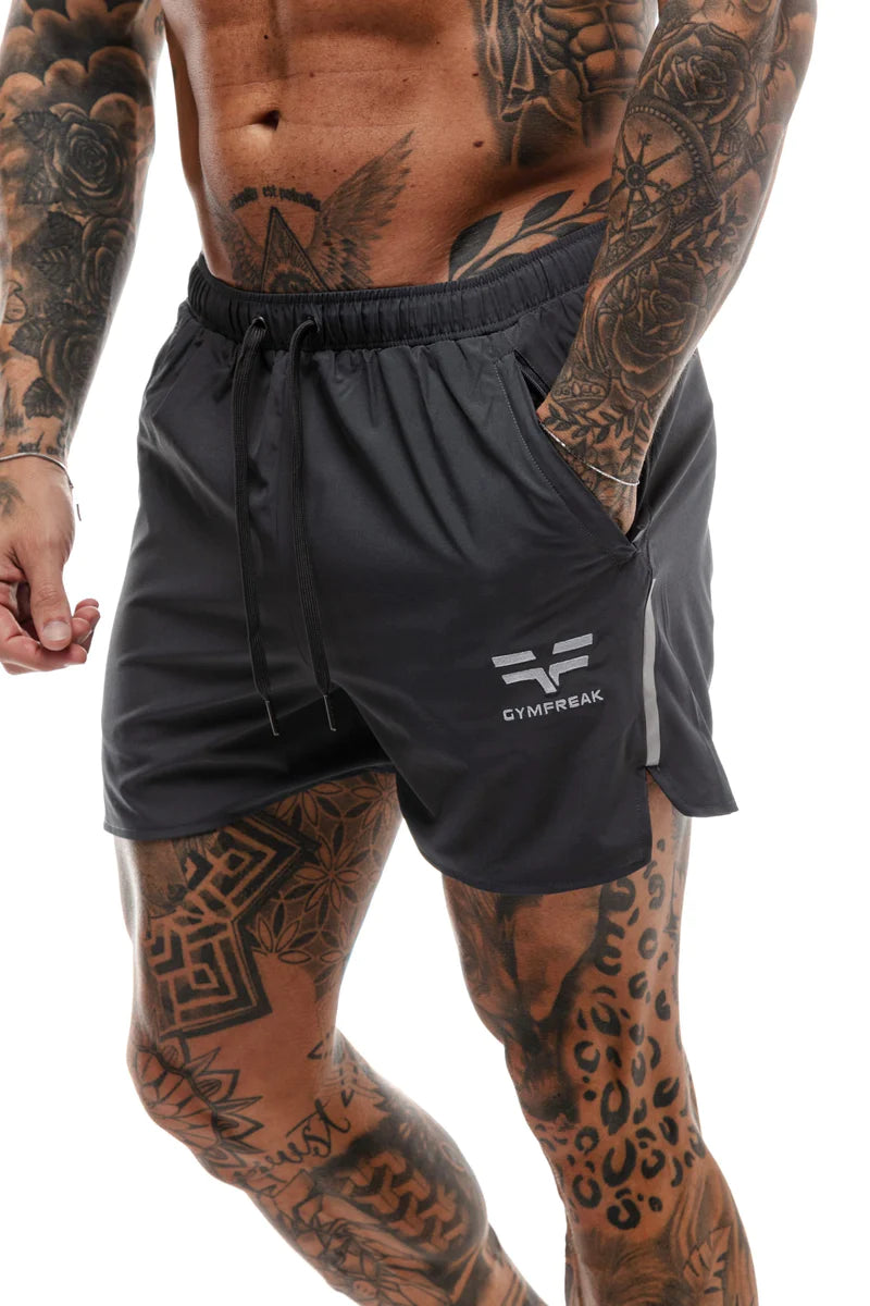 Short GYMFREAK Fusion Homme - Charbon-  3.5 pouces/8.89cms