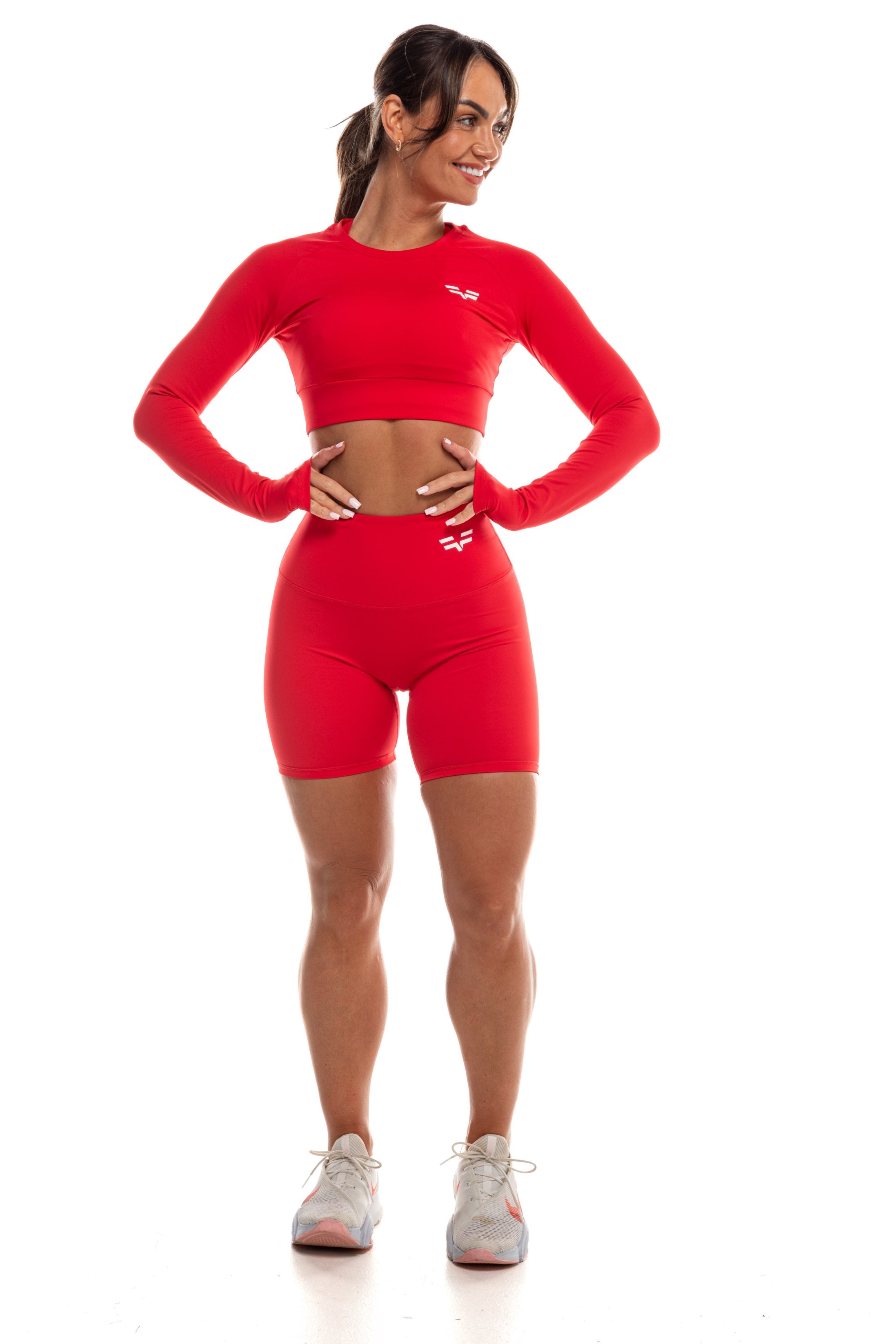 Haut Court GymFreak Vision Femme - Rouge