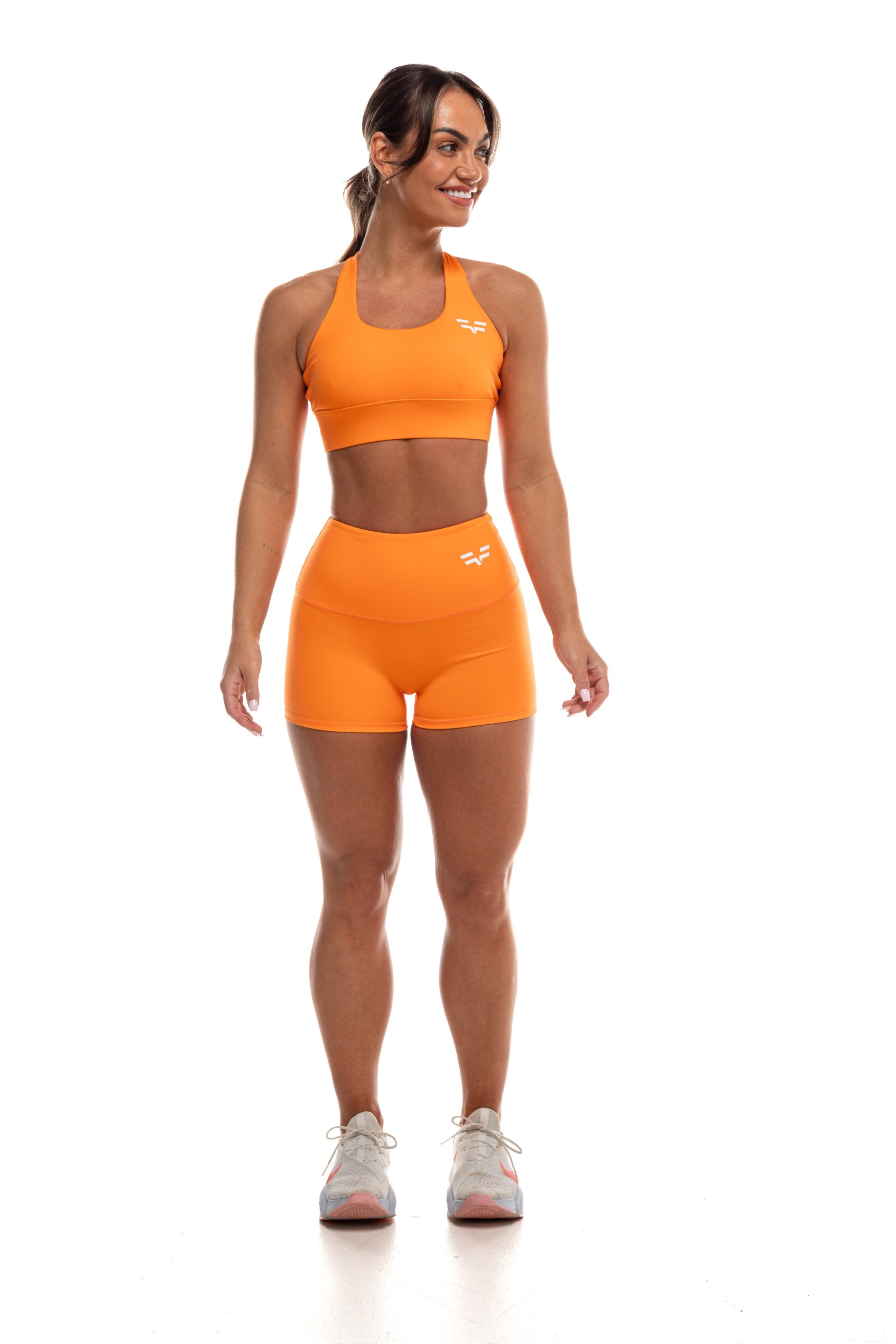 Short GYMFREAK Vision Femme - Orange 2 Pouces/5.08 cms