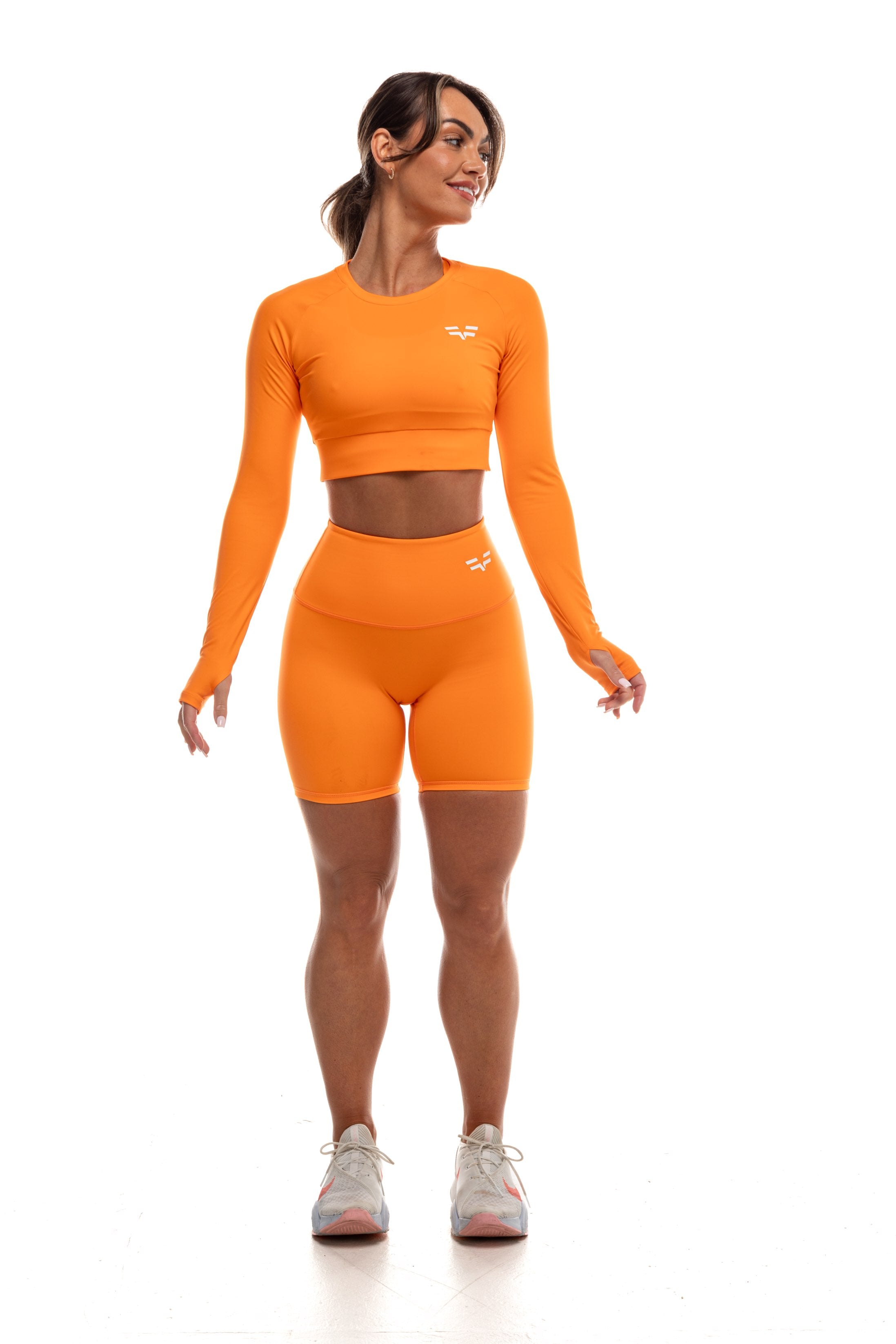 Short GYMFREAK Vision Femme - Orange 6 Pouces/15.24 cms