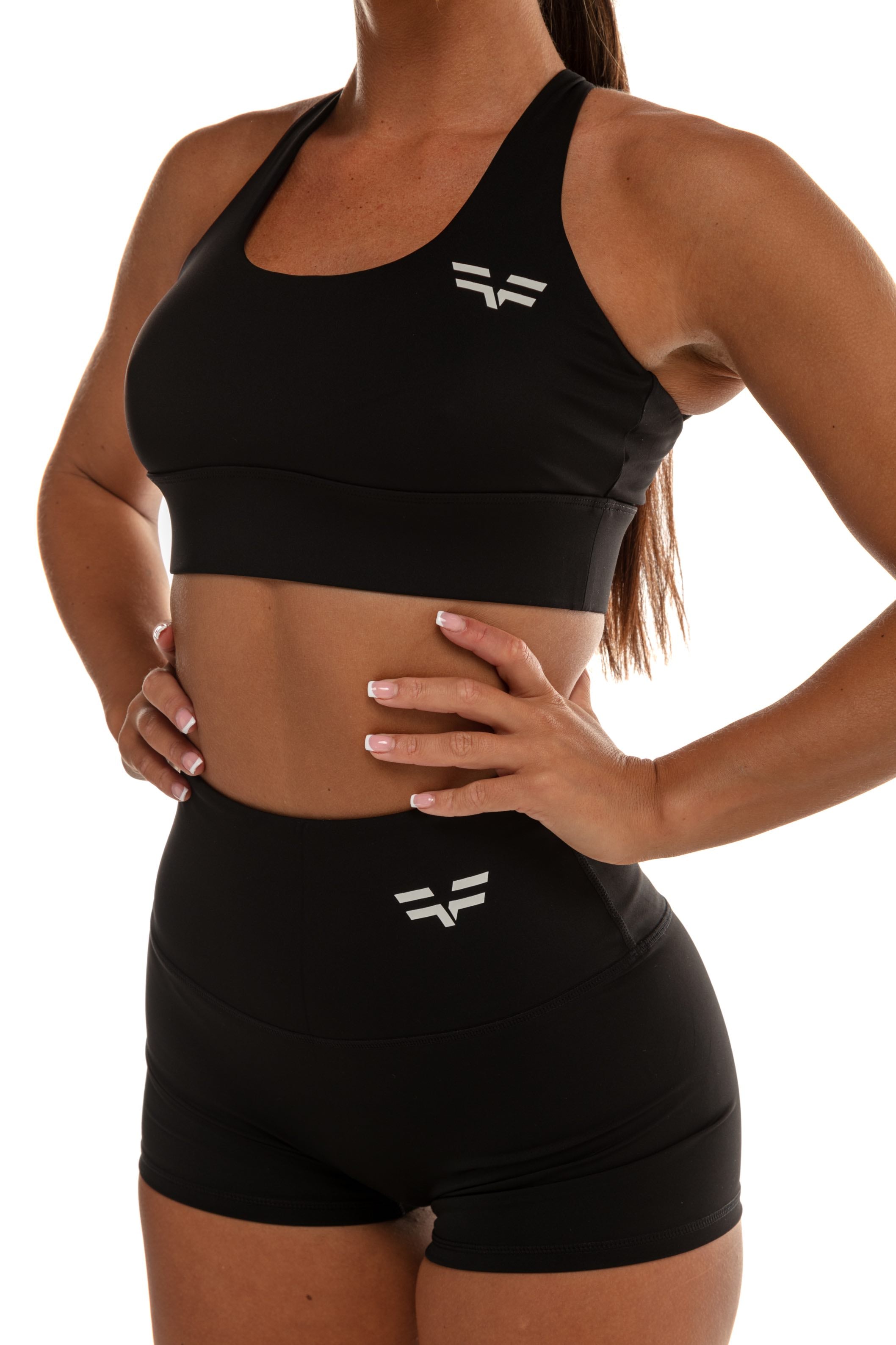 Short GYMFREAK Vision Femme - Noir 2 Pouces/5.08 cms