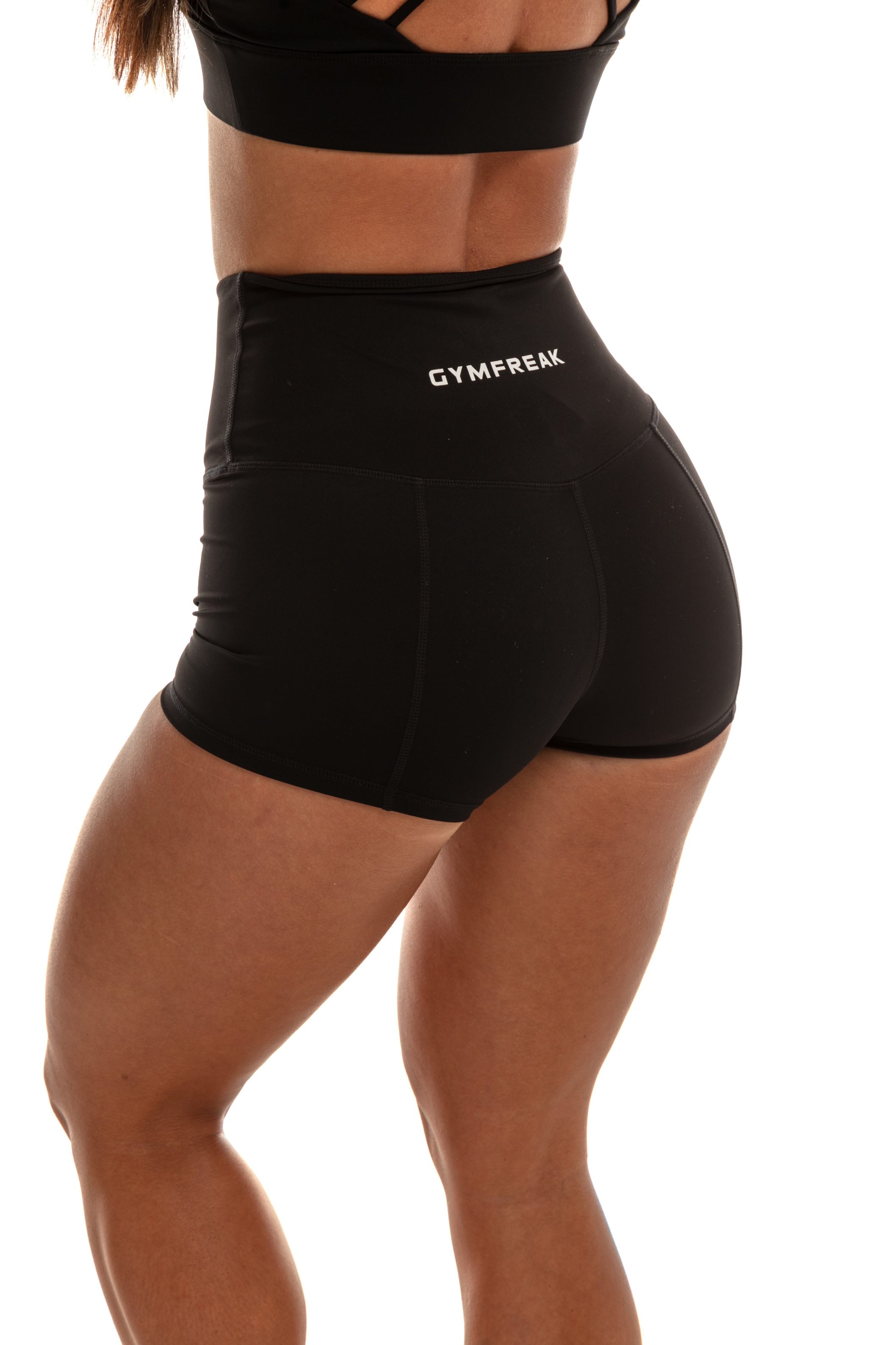 Short GYMFREAK Vision Femme - Noir 2 Pouces/5.08 cms